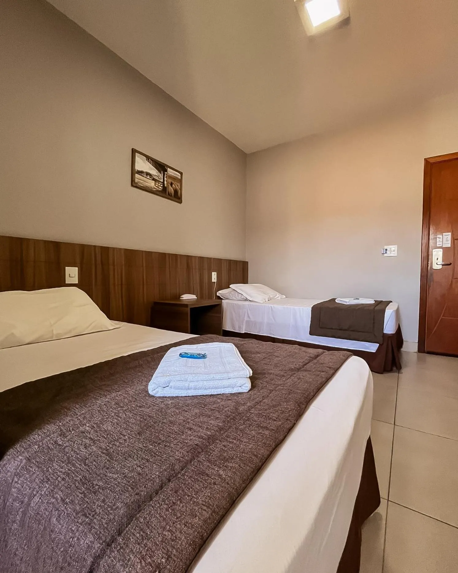 Bed in Hotel Caminhos da Serra