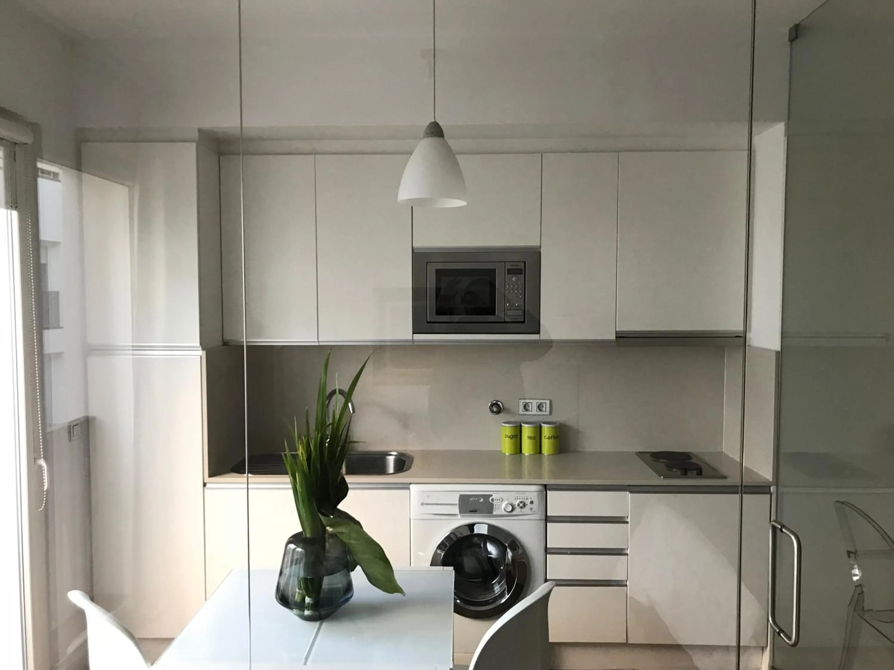 Kitchen or kitchenette in Lisbon Downtown Apartment Free Parking