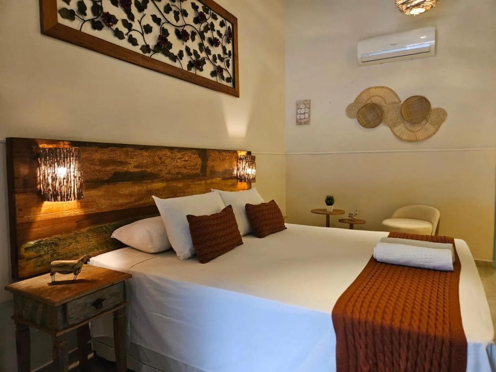 Bed in Pousada de Charme Emirados