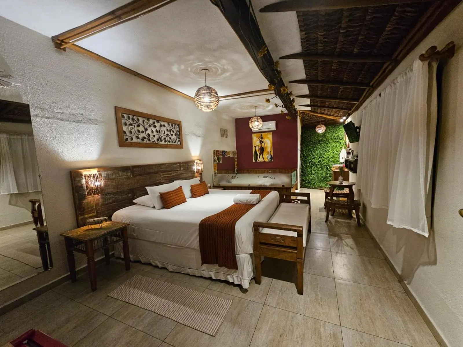 Bed in Pousada de Charme Emirados