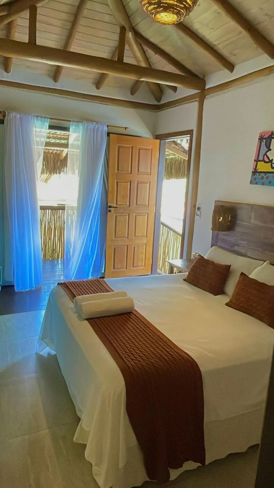 Bed in Pousada de Charme Emirados