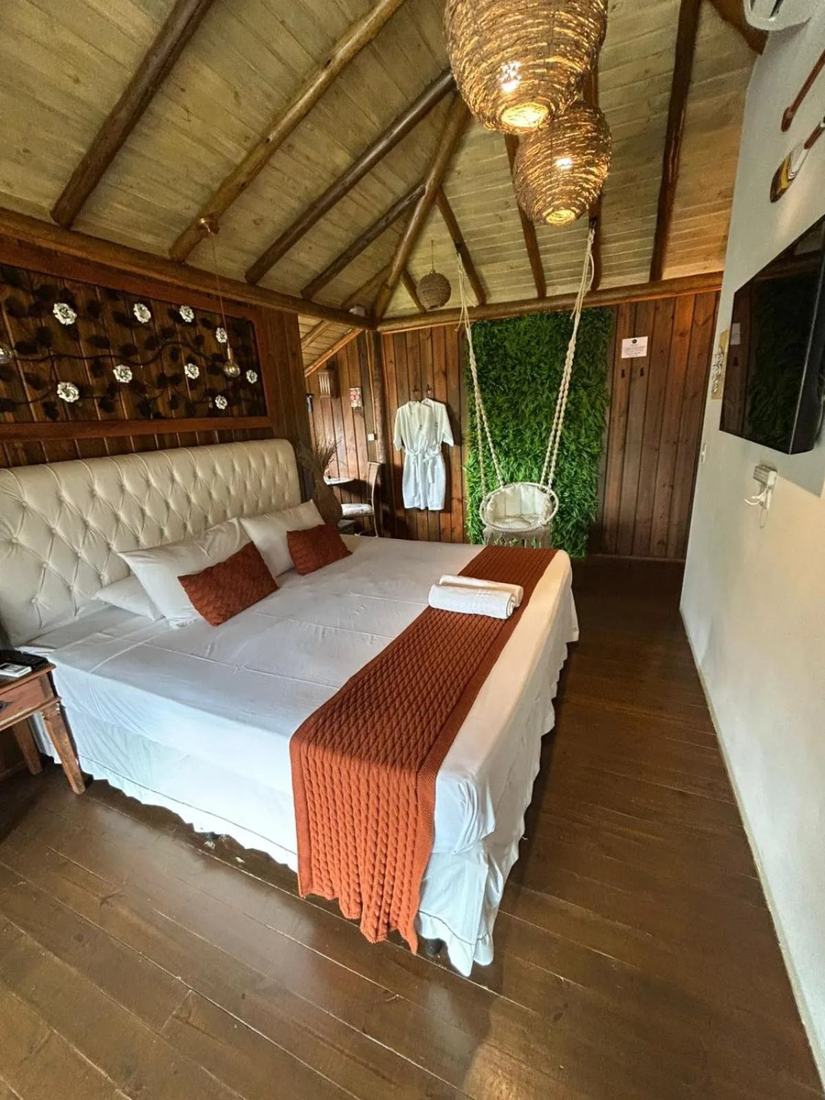 Bed in Pousada de Charme Emirados