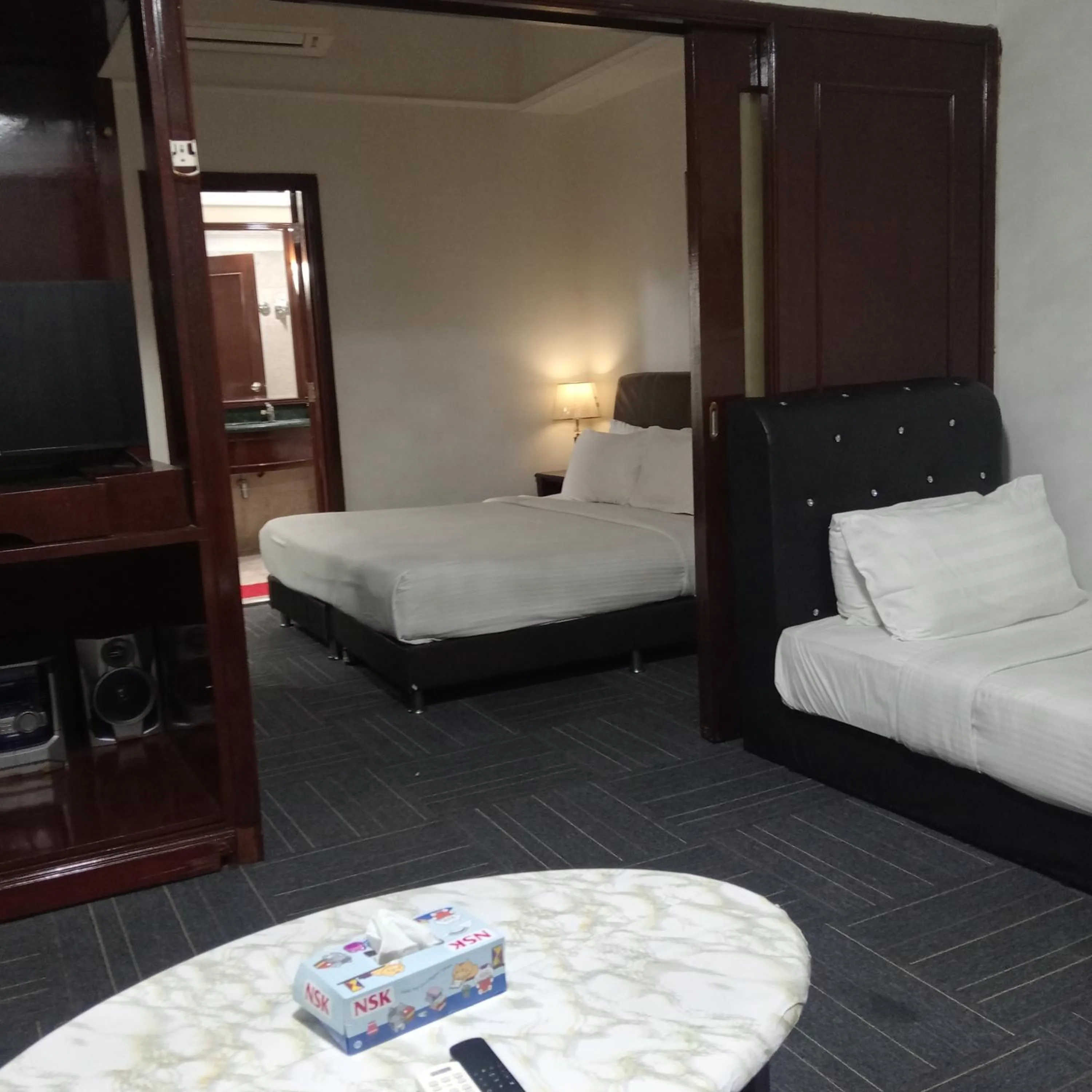 Bed in Star suite At times square