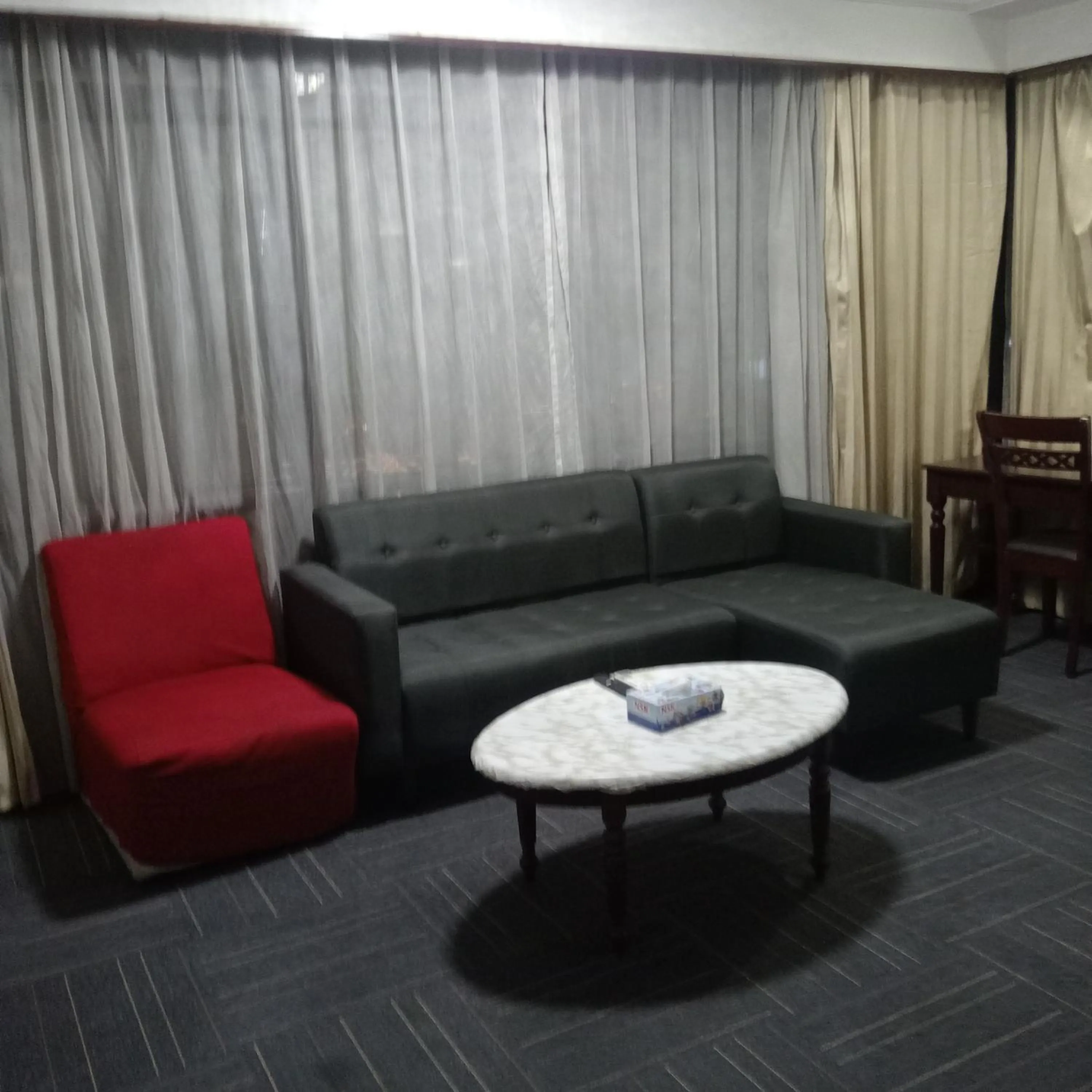 Living room in Star suite At times square