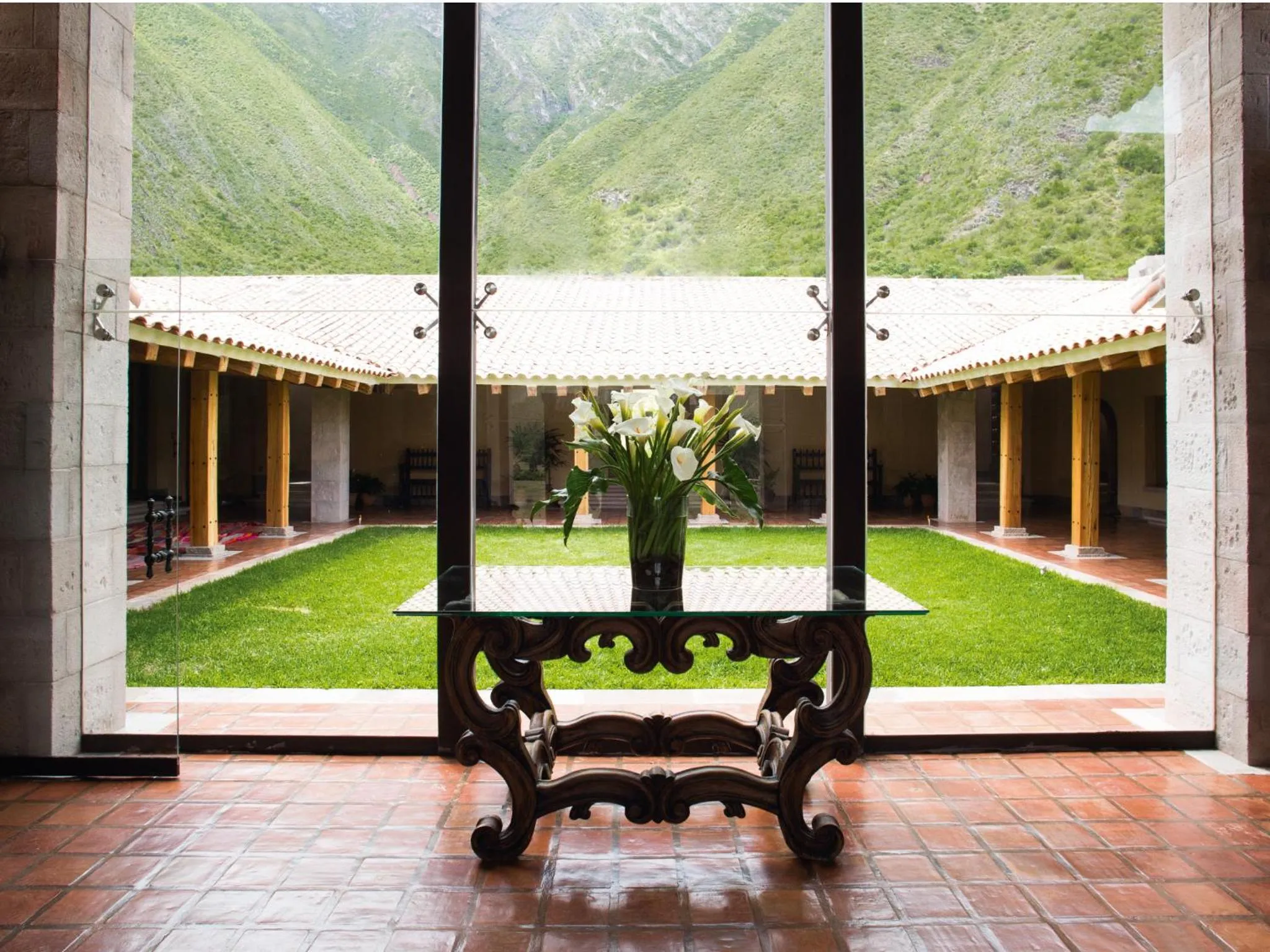 Lobby or reception in Inkaterra Hacienda Urubamba