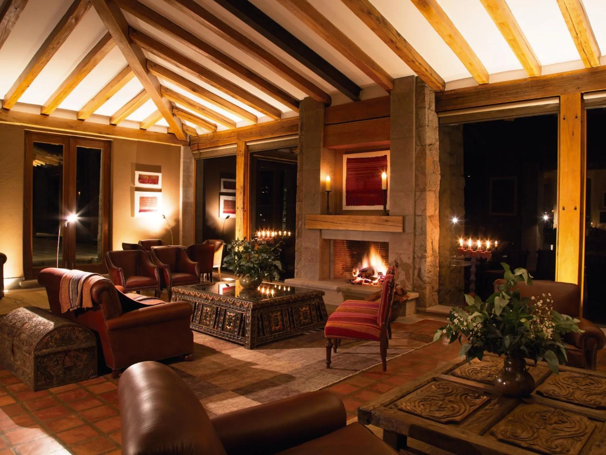 Lobby or reception in Inkaterra Hacienda Urubamba