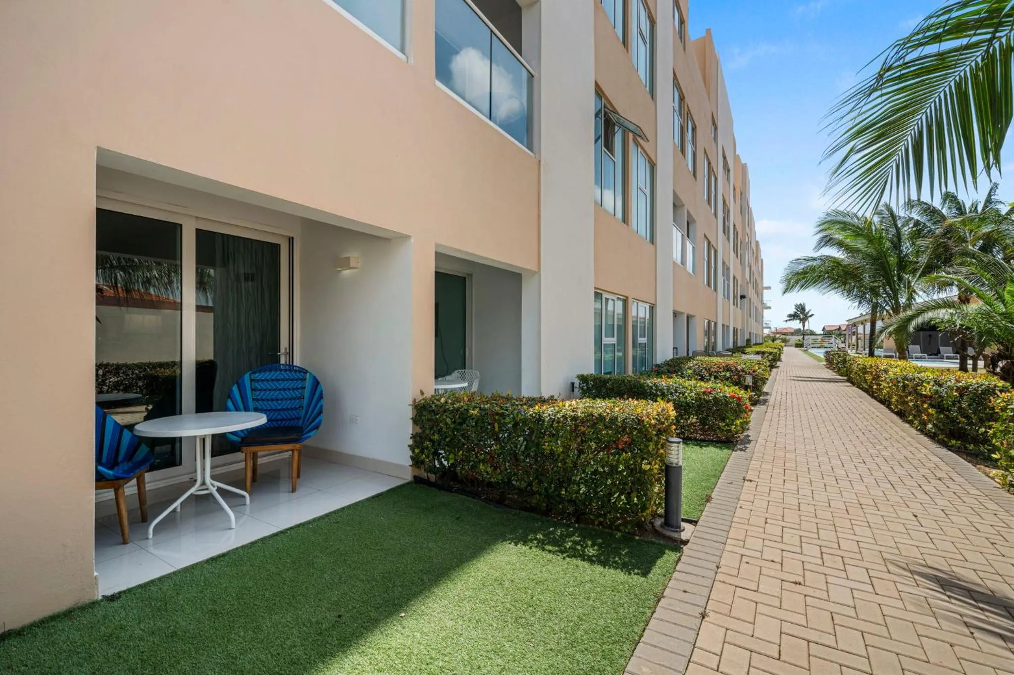 Patio in Aruba's Life Residences