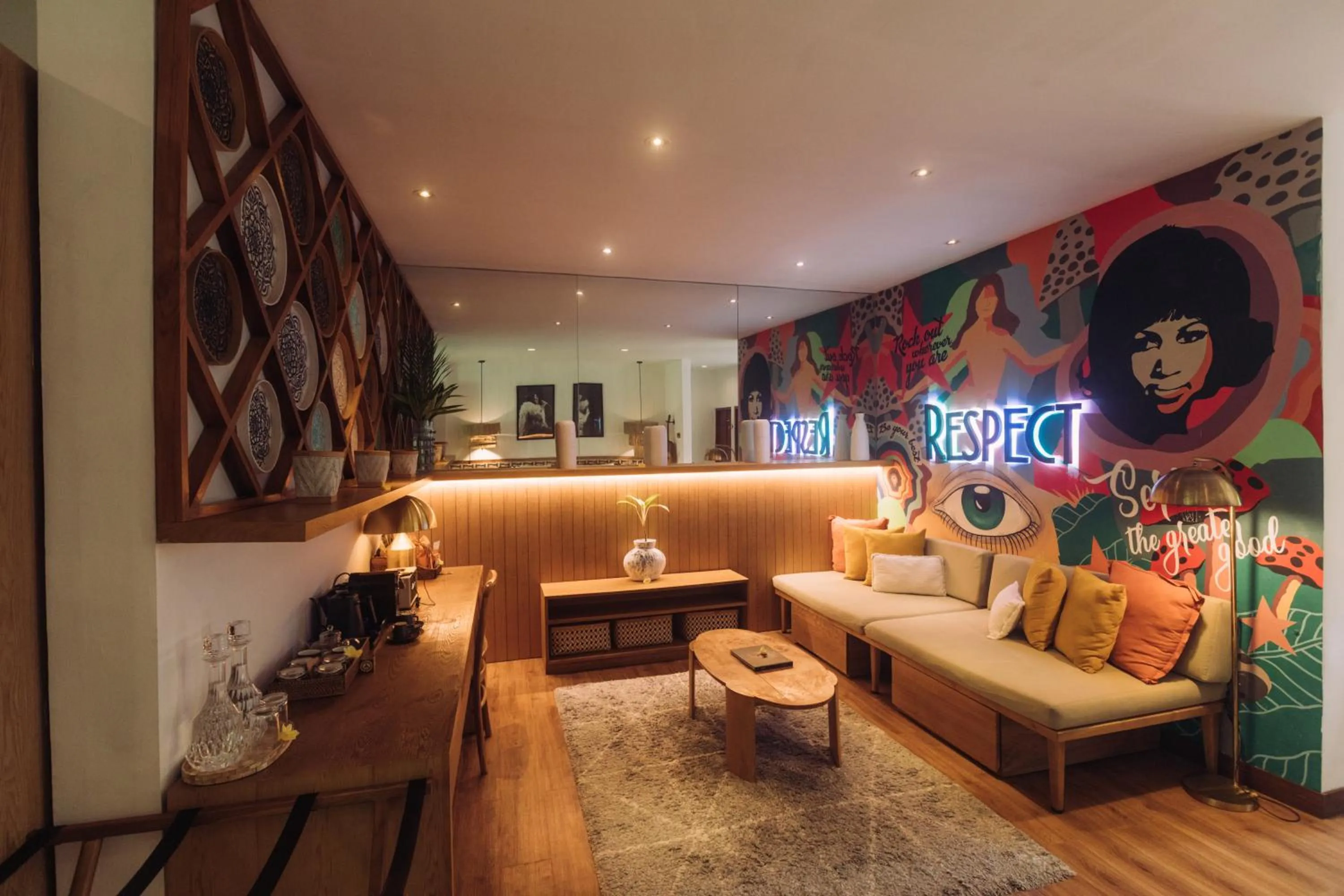 Living room in Soulshine Resort Ubud, Bali