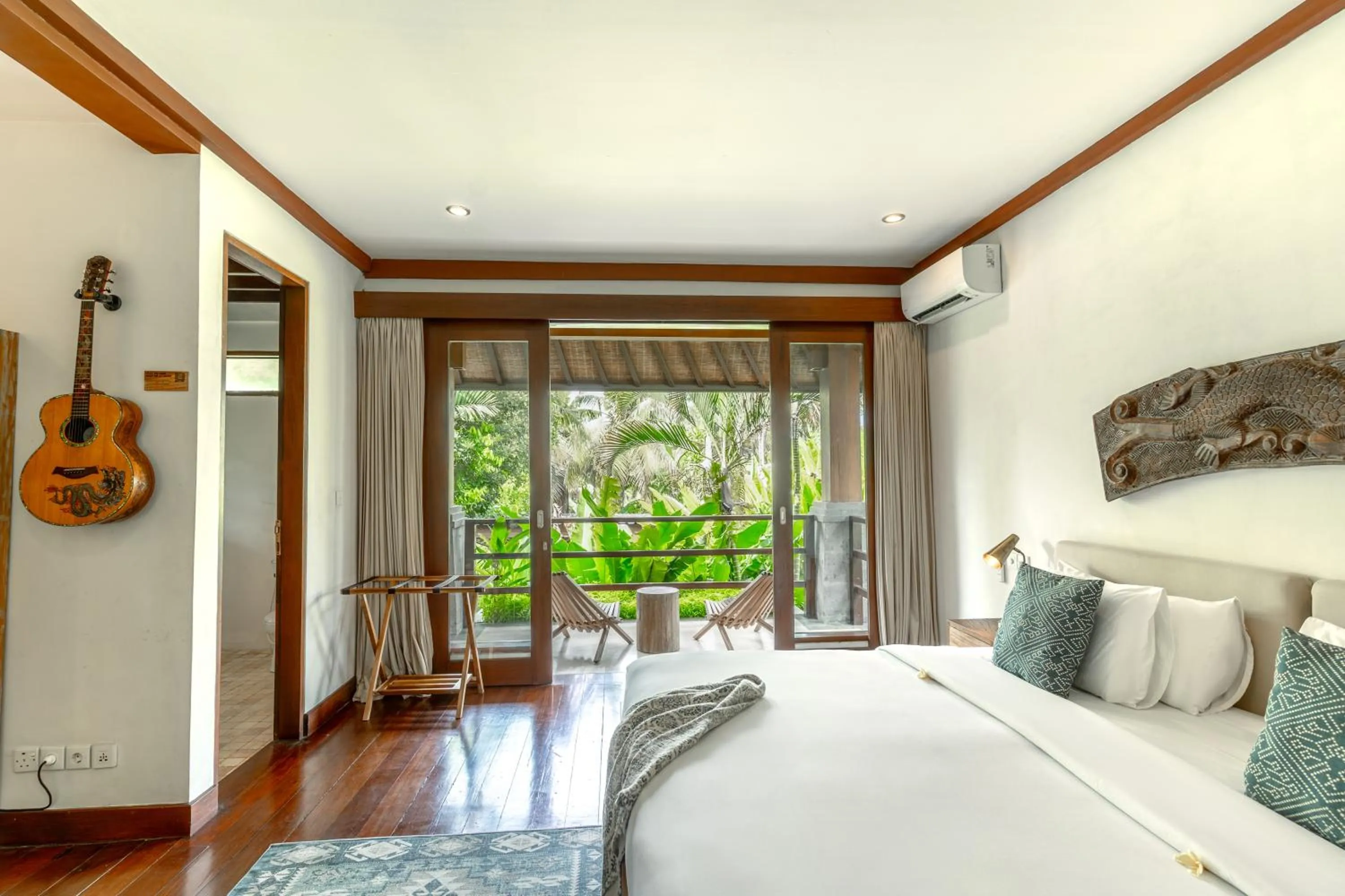 View (from property/room), Bed in Soulshine Resort Ubud, Bali