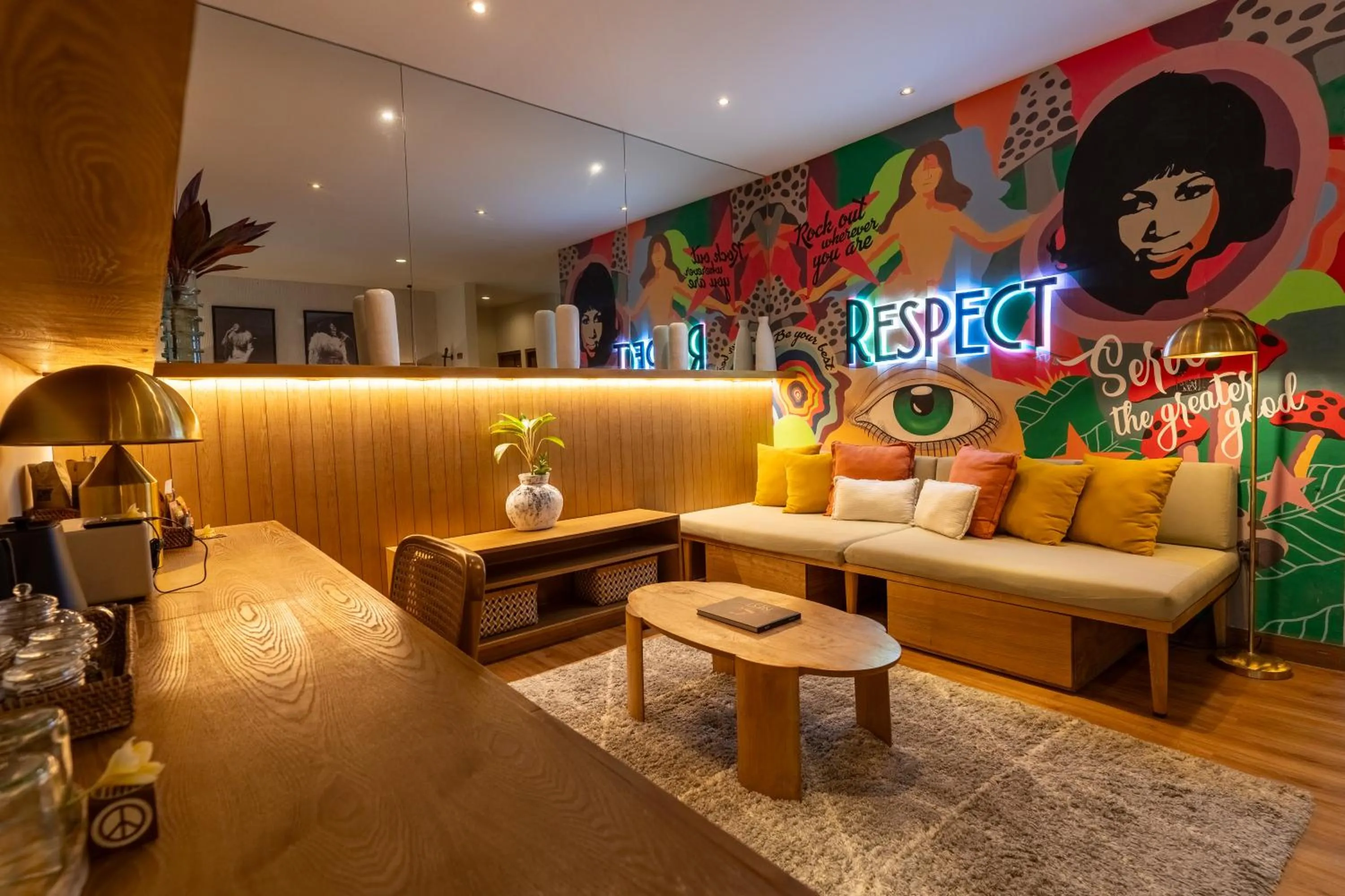 Living room in Soulshine Resort Ubud, Bali