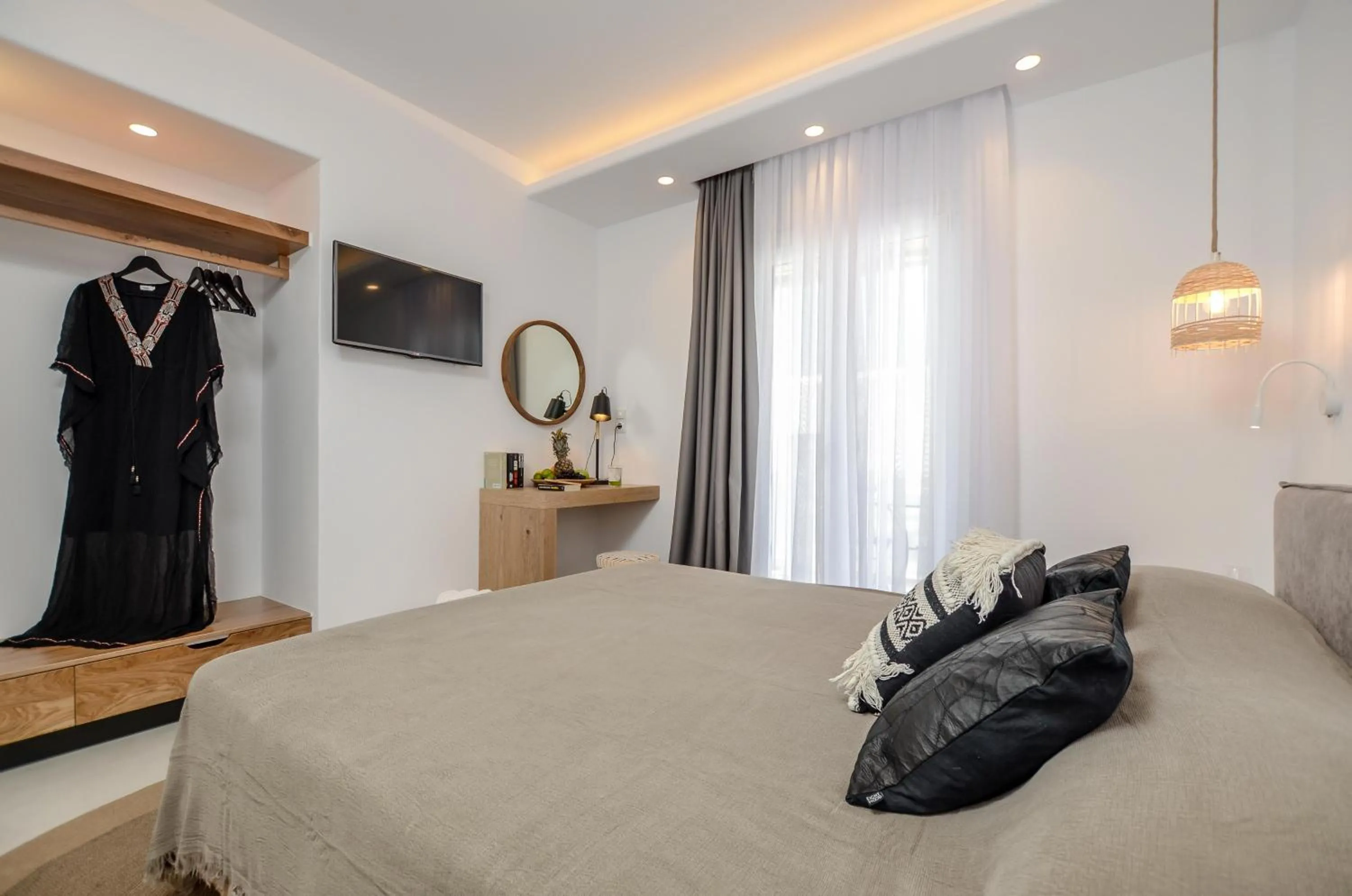 Bedroom, Bed in Sea & Olives Suites Hotel and Villas