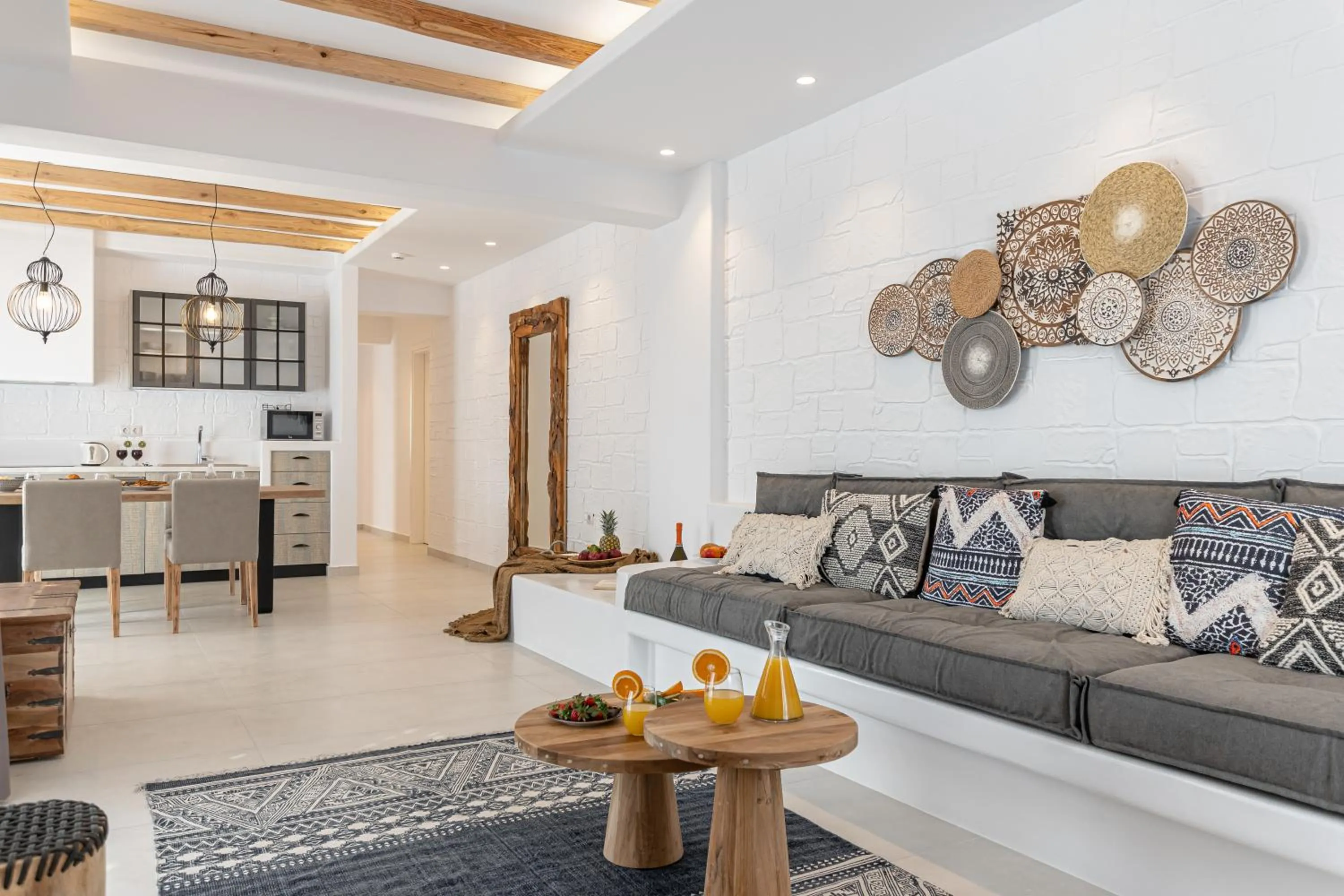 Kitchen or kitchenette in Sea & Olives Suites Hotel and Villas