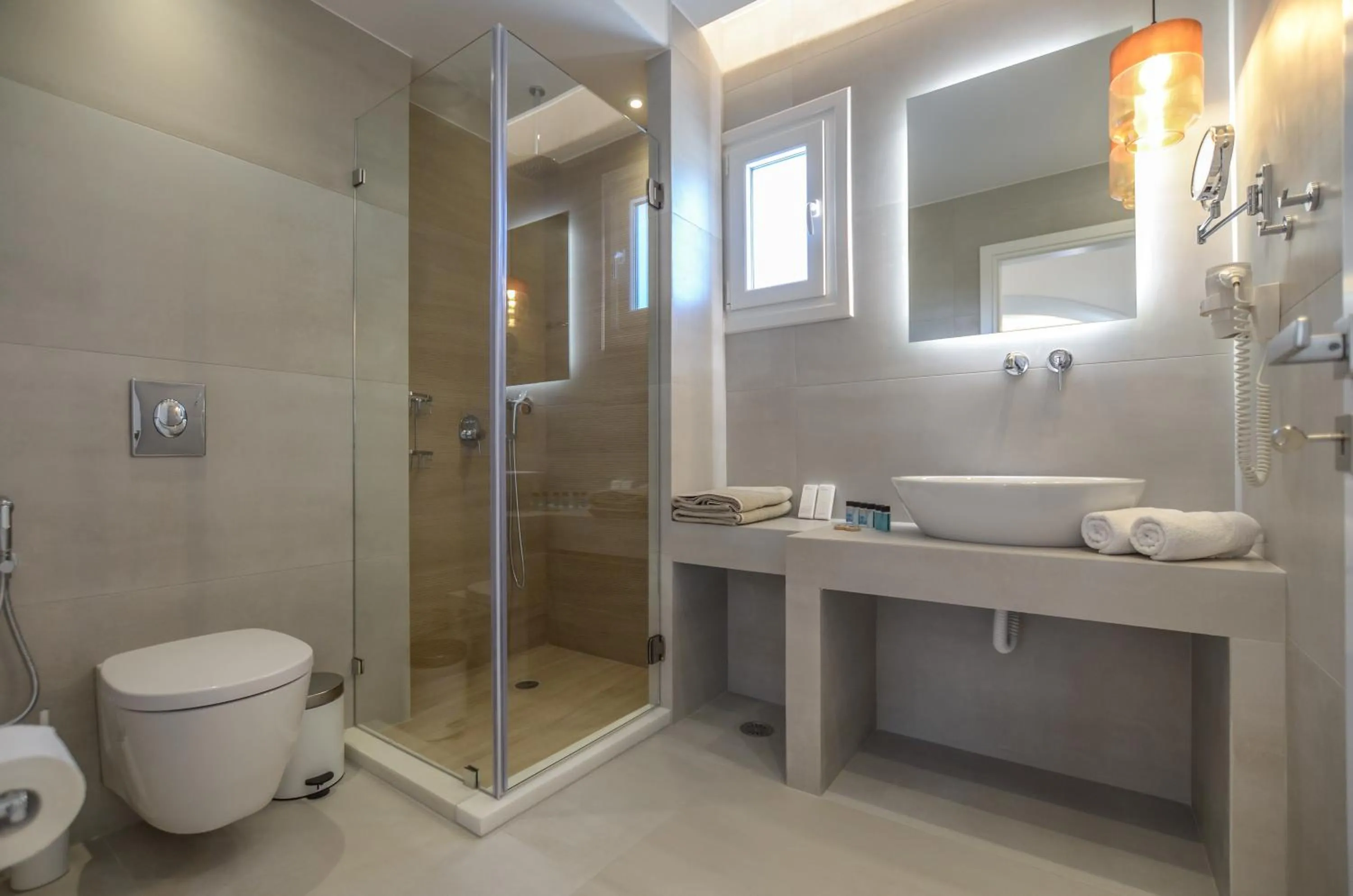 Toilet in Sea & Olives Suites Hotel and Villas