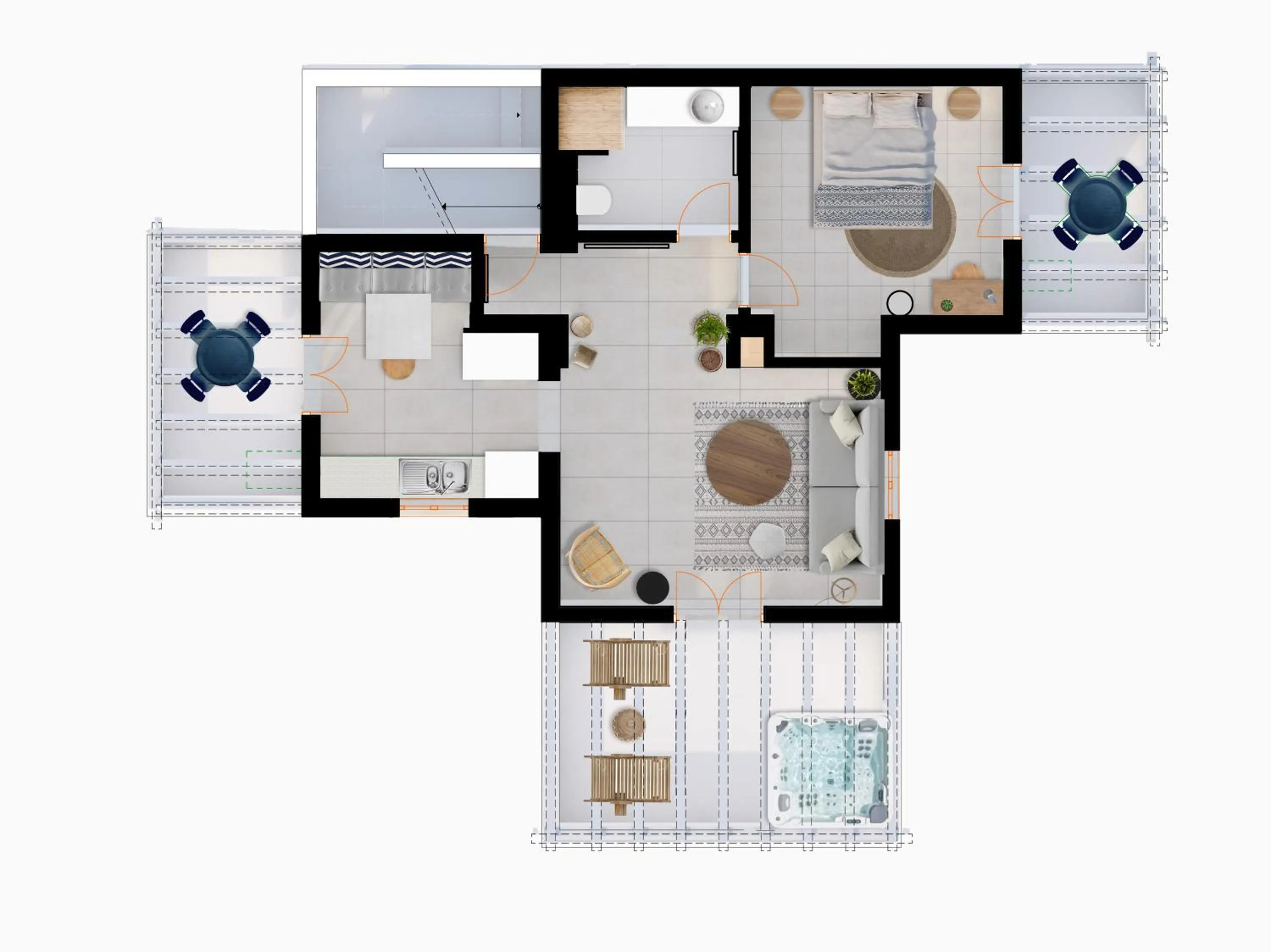 Floor plan in Sea & Olives Suites Hotel and Villas