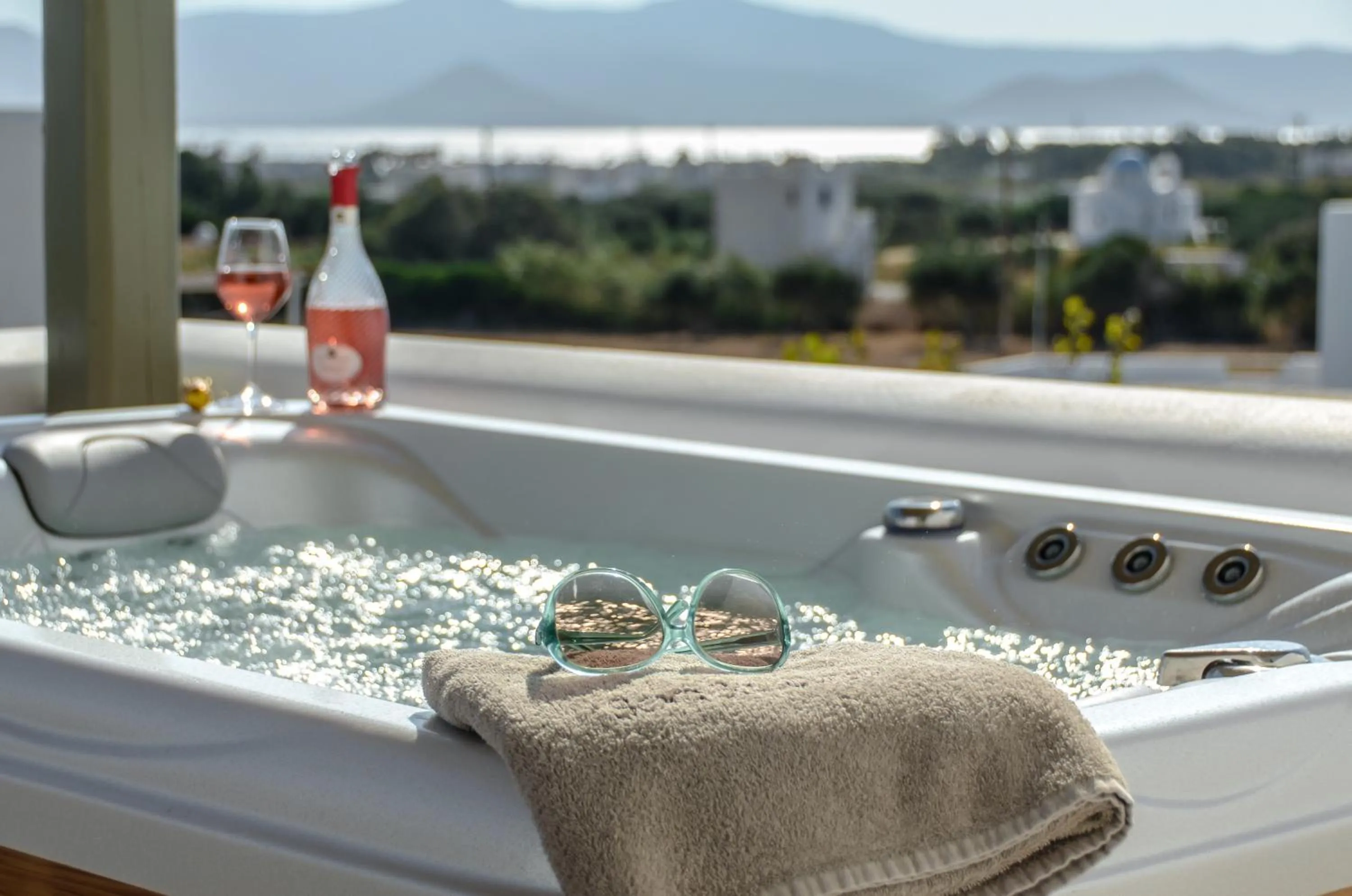 Balcony/Terrace in Sea & Olives Suites Hotel and Villas