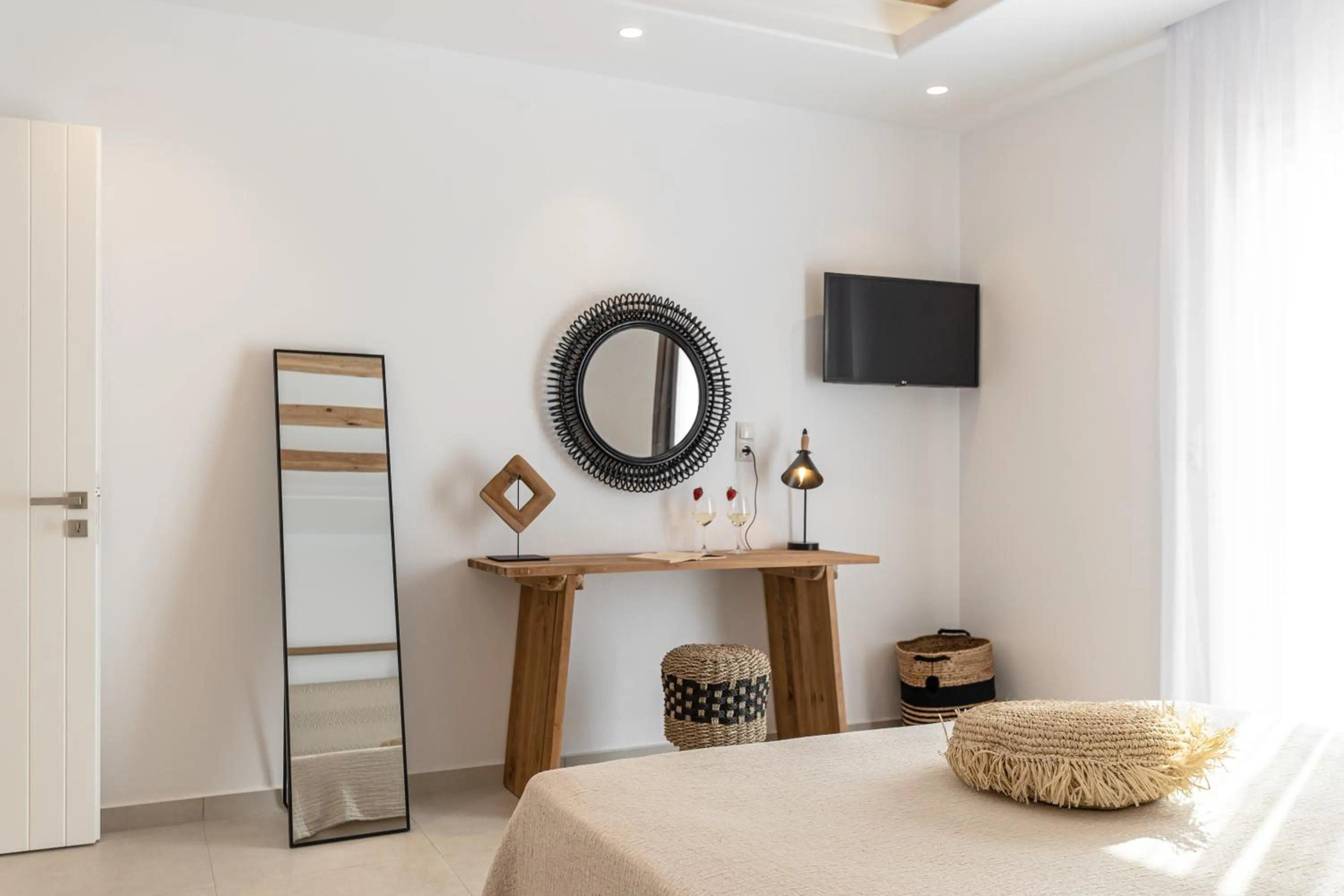 Bed in Sea & Olives Suites Hotel and Villas