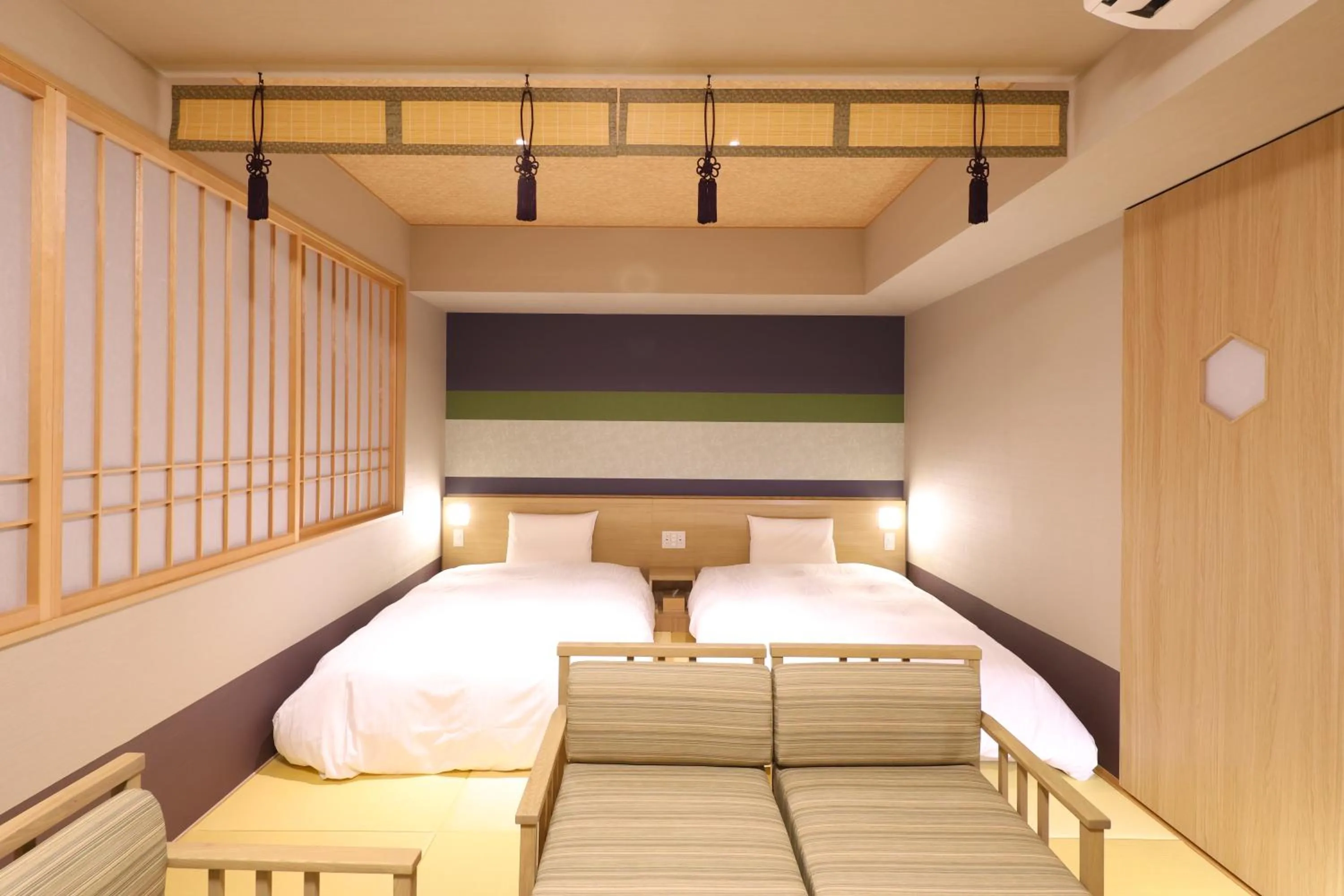 Photo of the whole room, Bed in Natural Hot Spring Higo no Yu Onyado Nono Kumamoto