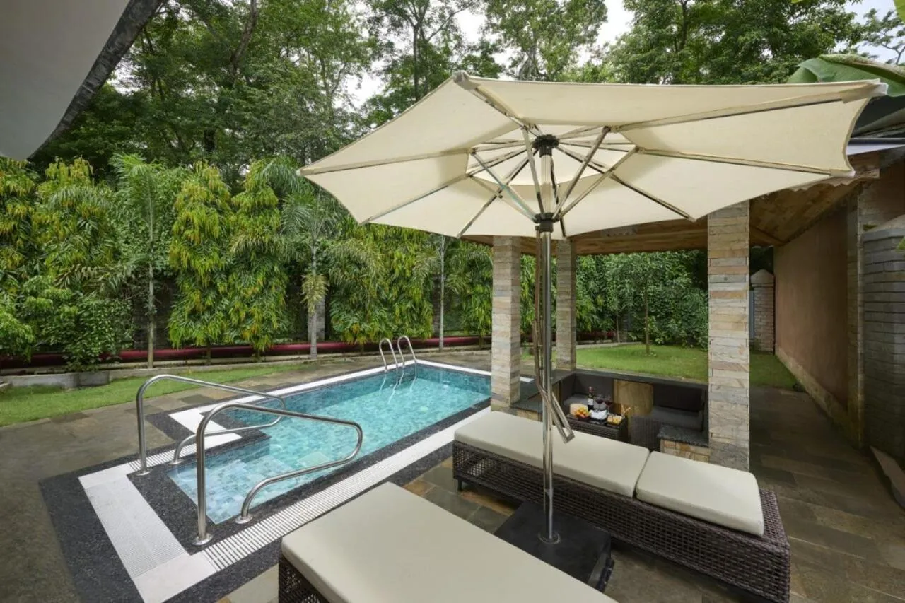 Pool view in Royal Tulip Chitwan Nepal