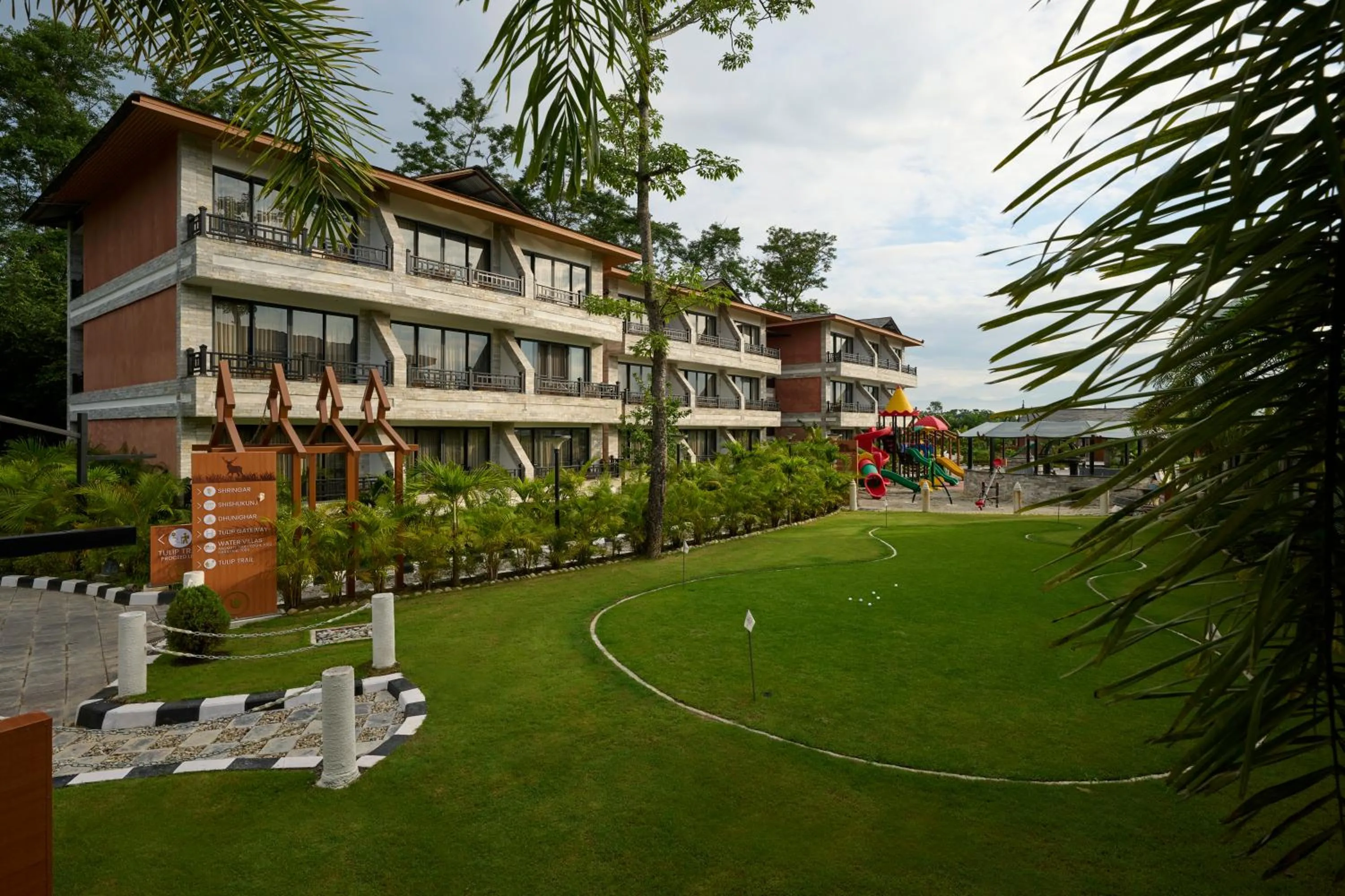 Garden in Royal Tulip Chitwan Nepal