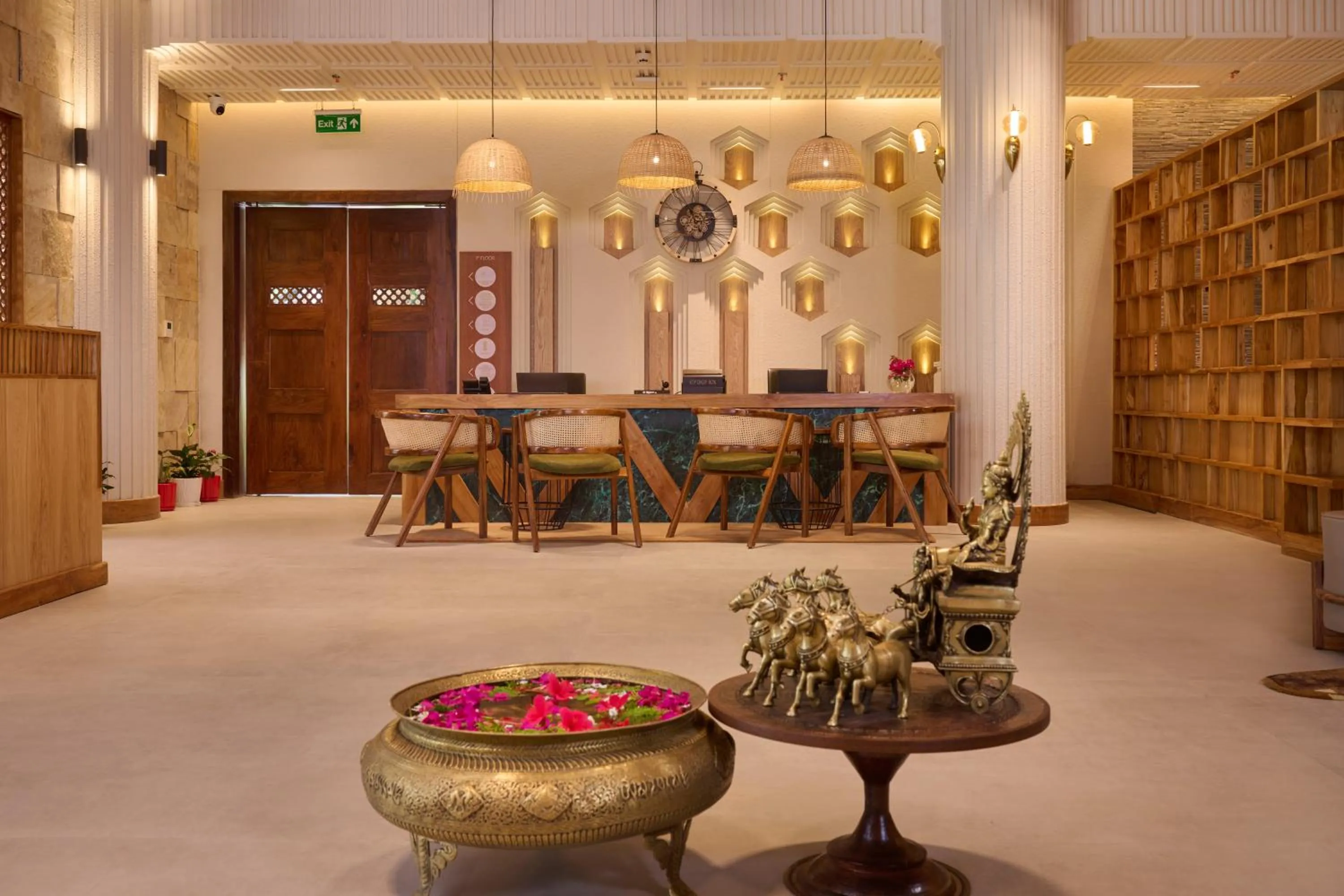 Lobby or reception in Royal Tulip Chitwan Nepal