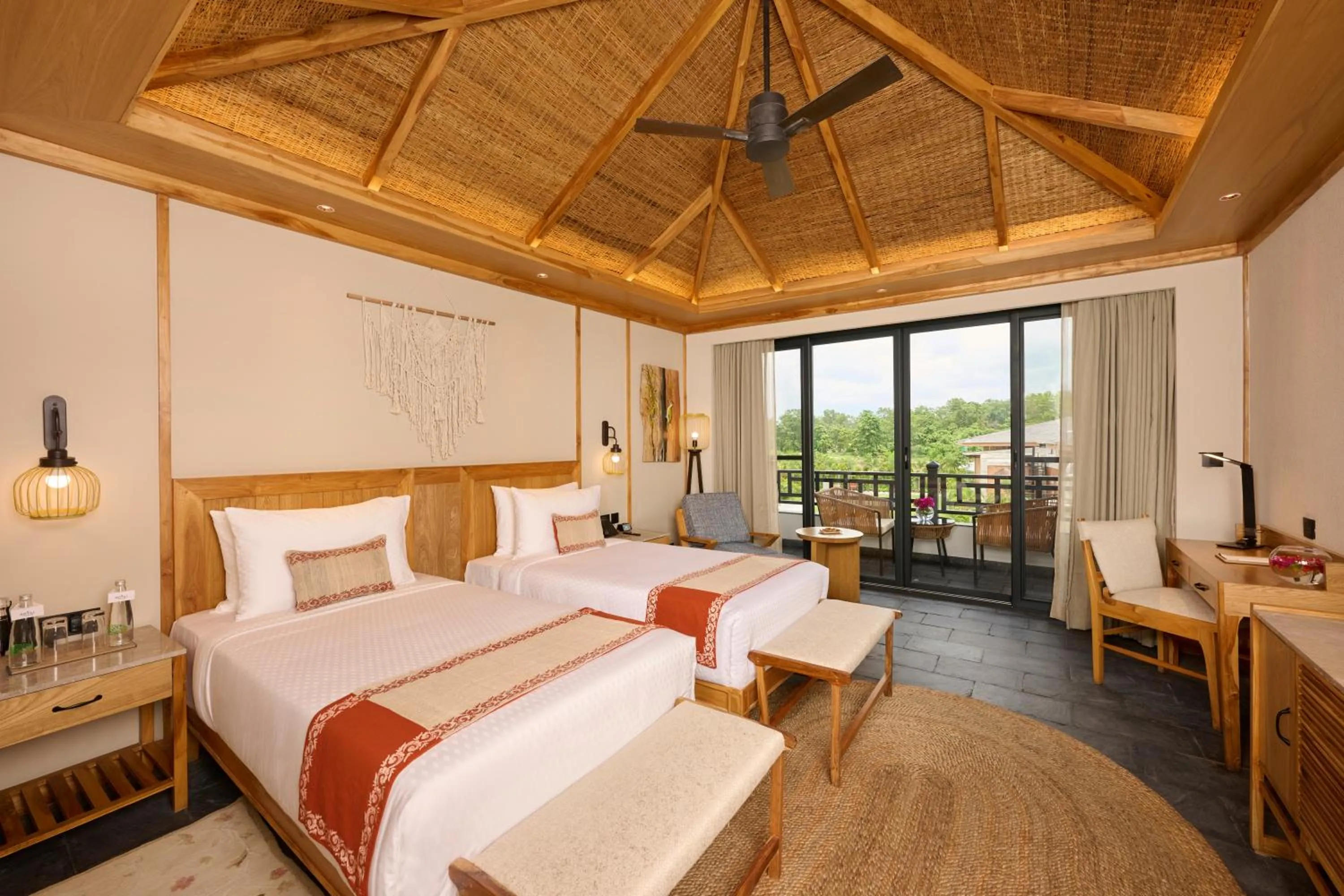 Bedroom, Bed in Royal Tulip Chitwan Nepal