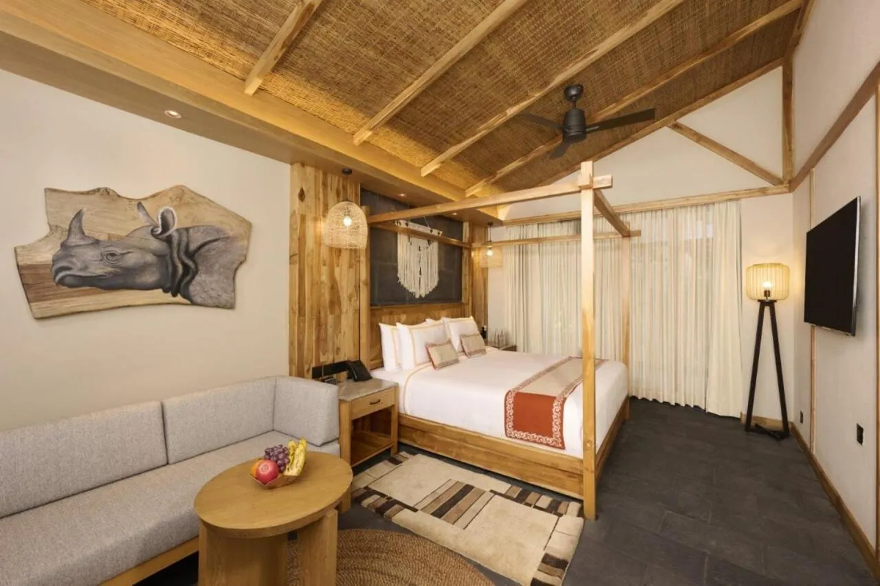 Bedroom, Bed in Royal Tulip Chitwan Nepal