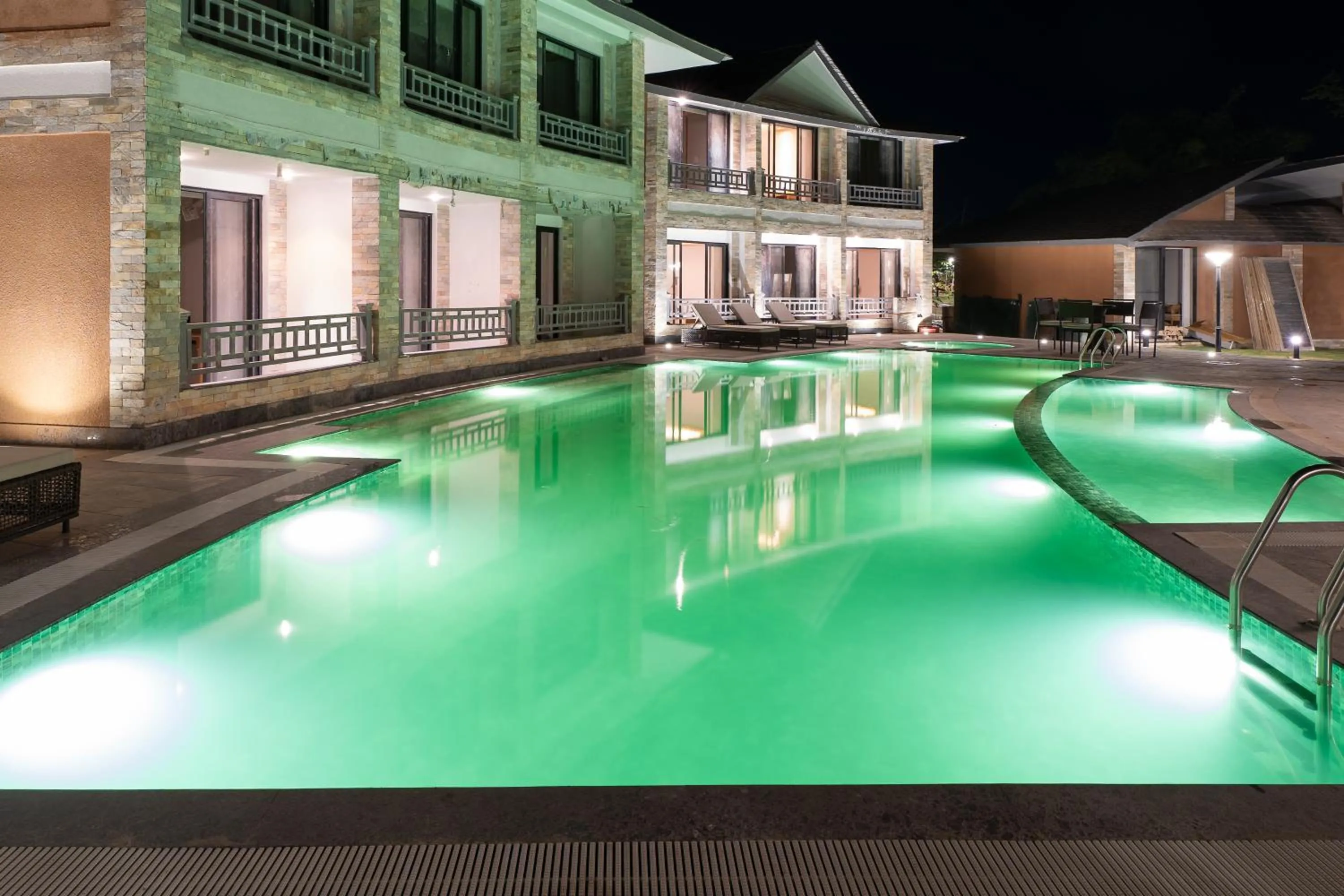 Swimming pool in Royal Tulip Chitwan Nepal