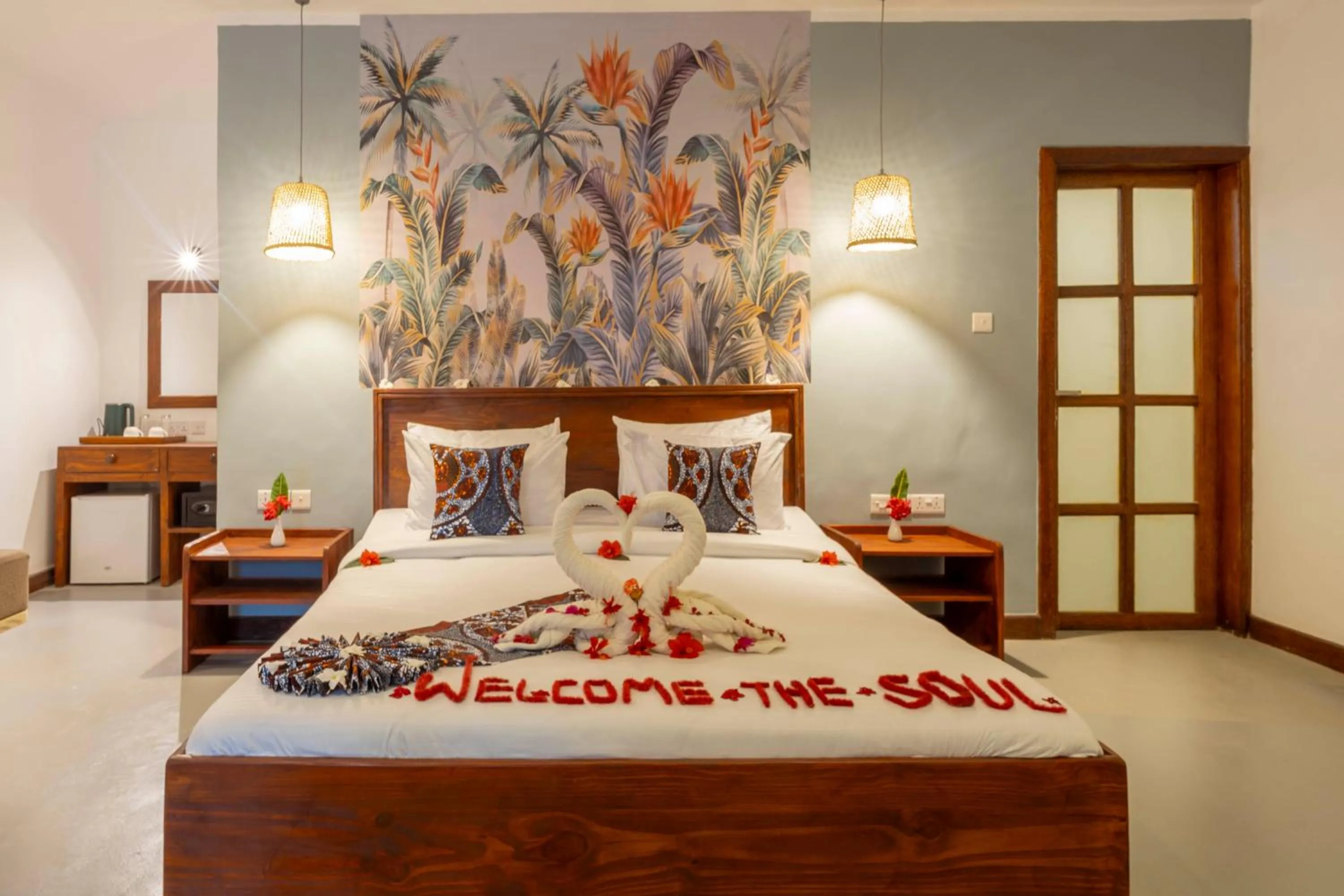 Bed in The Soul Zanzibar Beach Hotel & Spa