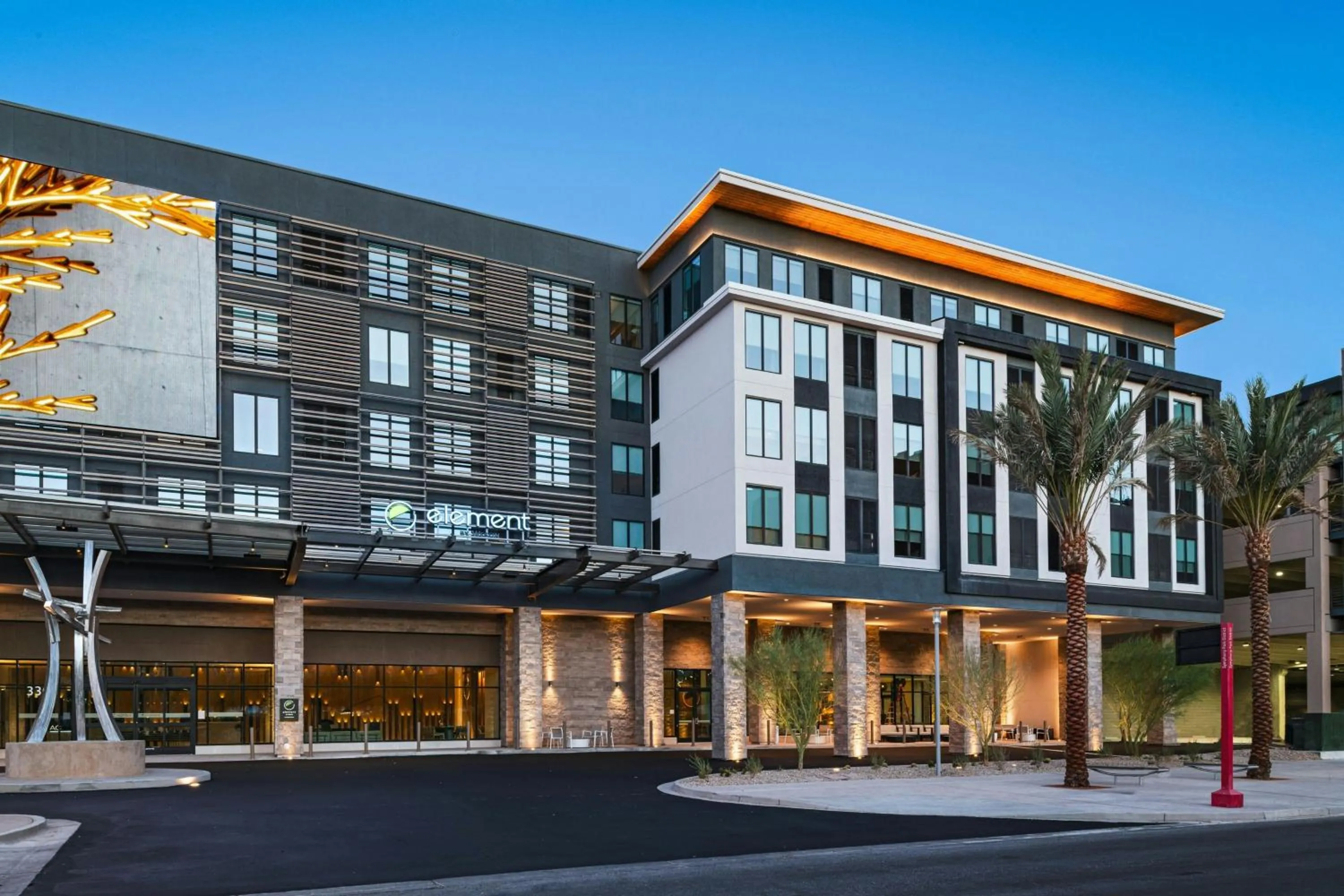 Property building in Element Las Vegas Symphony Park