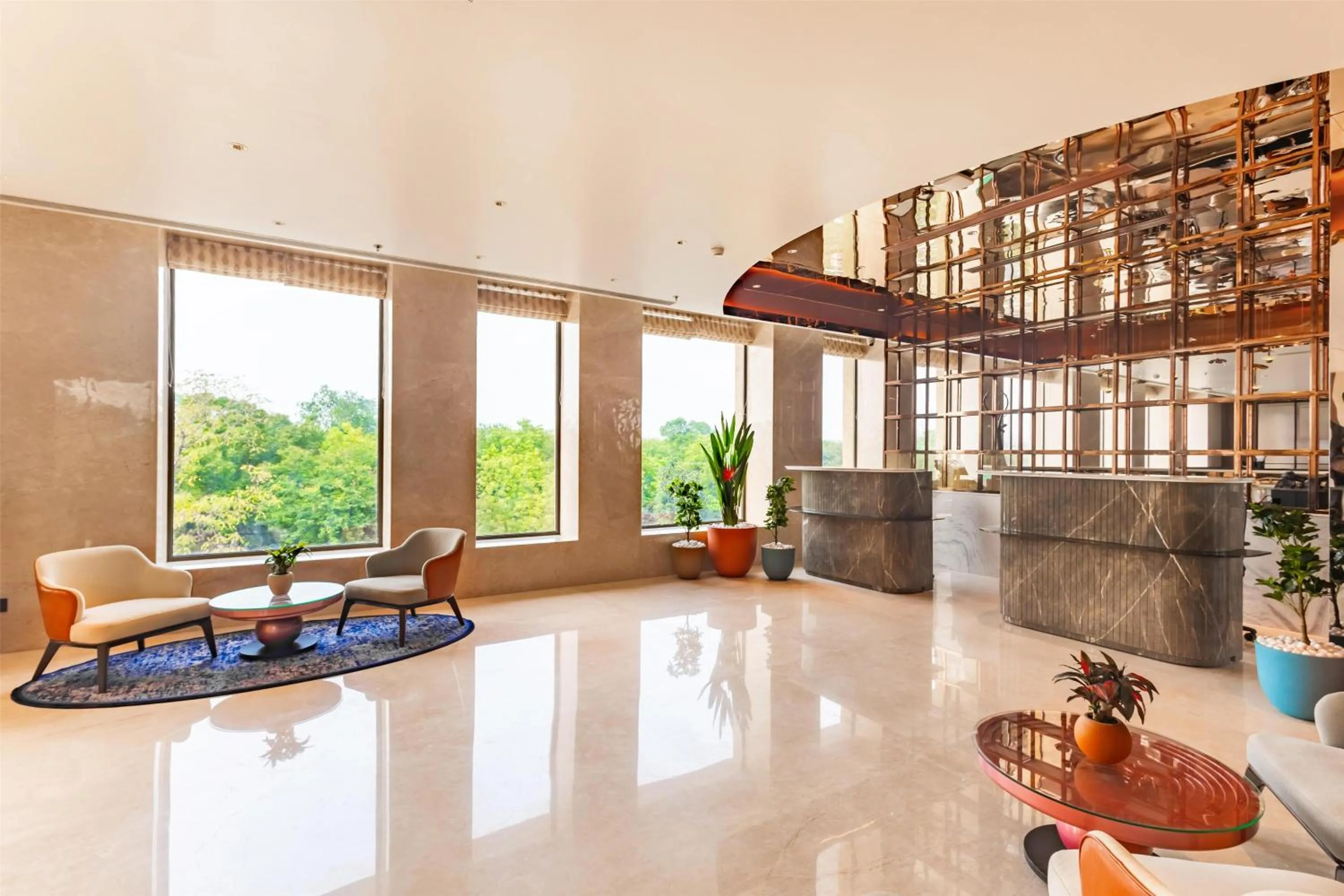 Lobby or reception in Radisson Hotel Jamshedpur