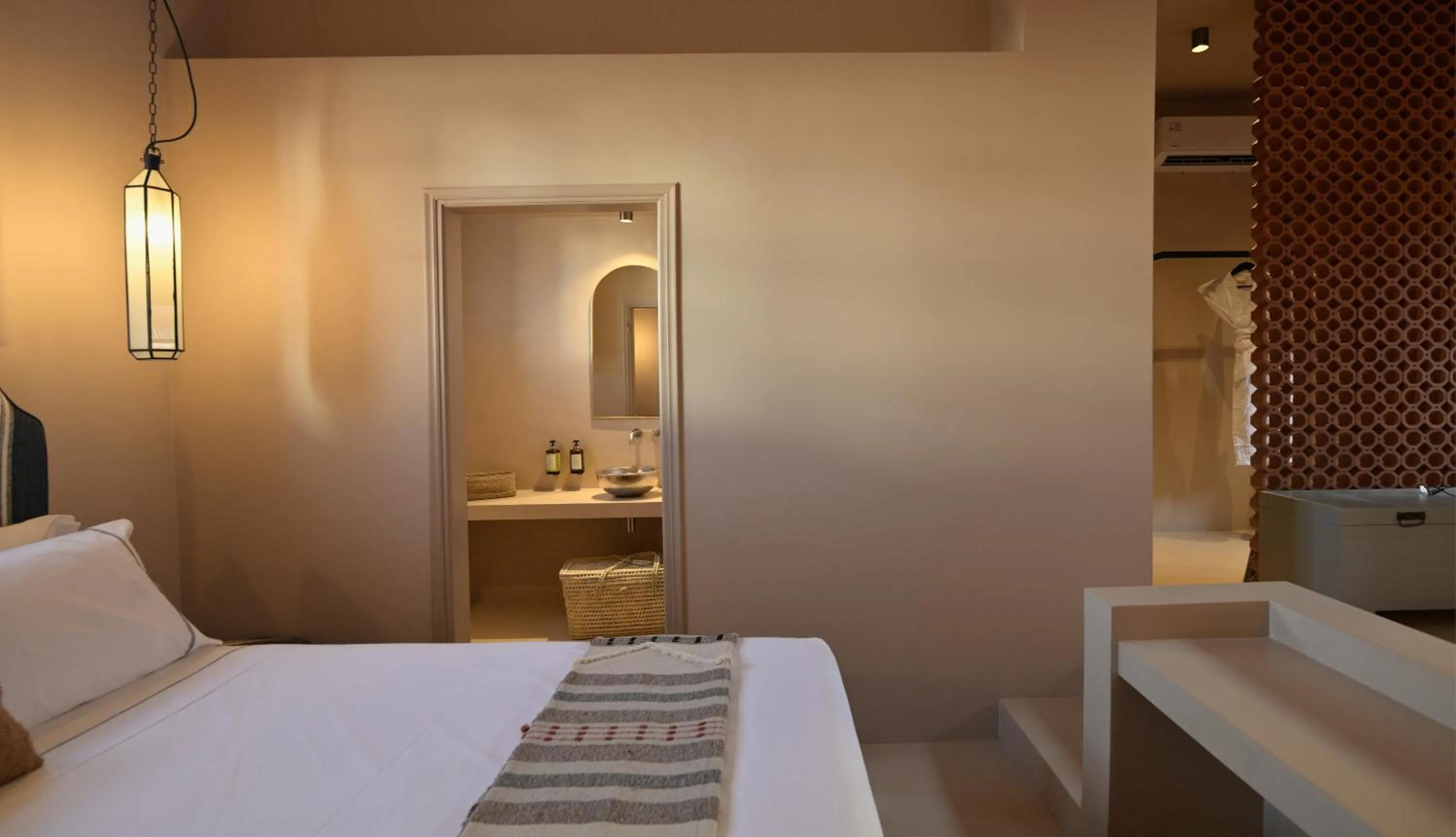 Bathroom, Bed in Terra Verde Oia by K&K