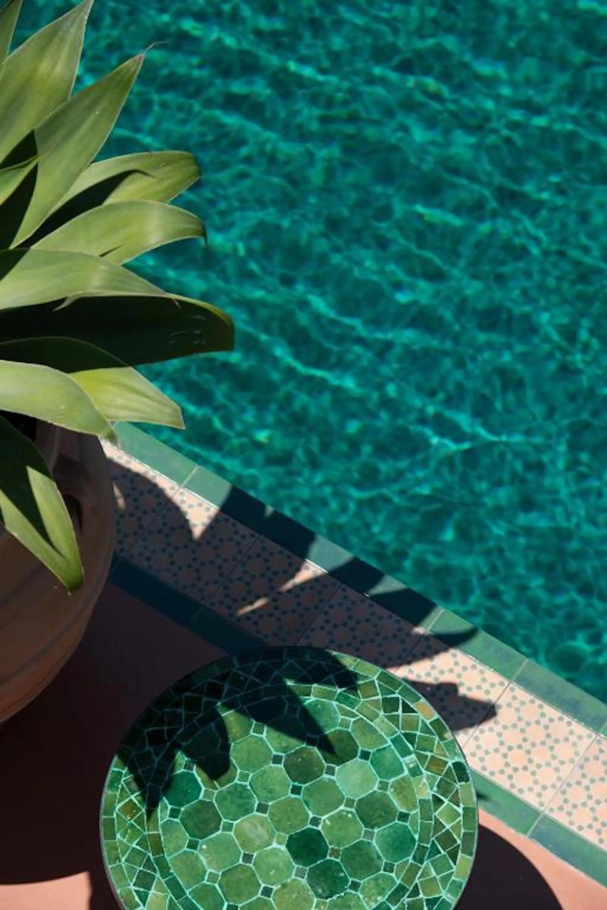 Decorative detail in Terra Verde Oia by K&K