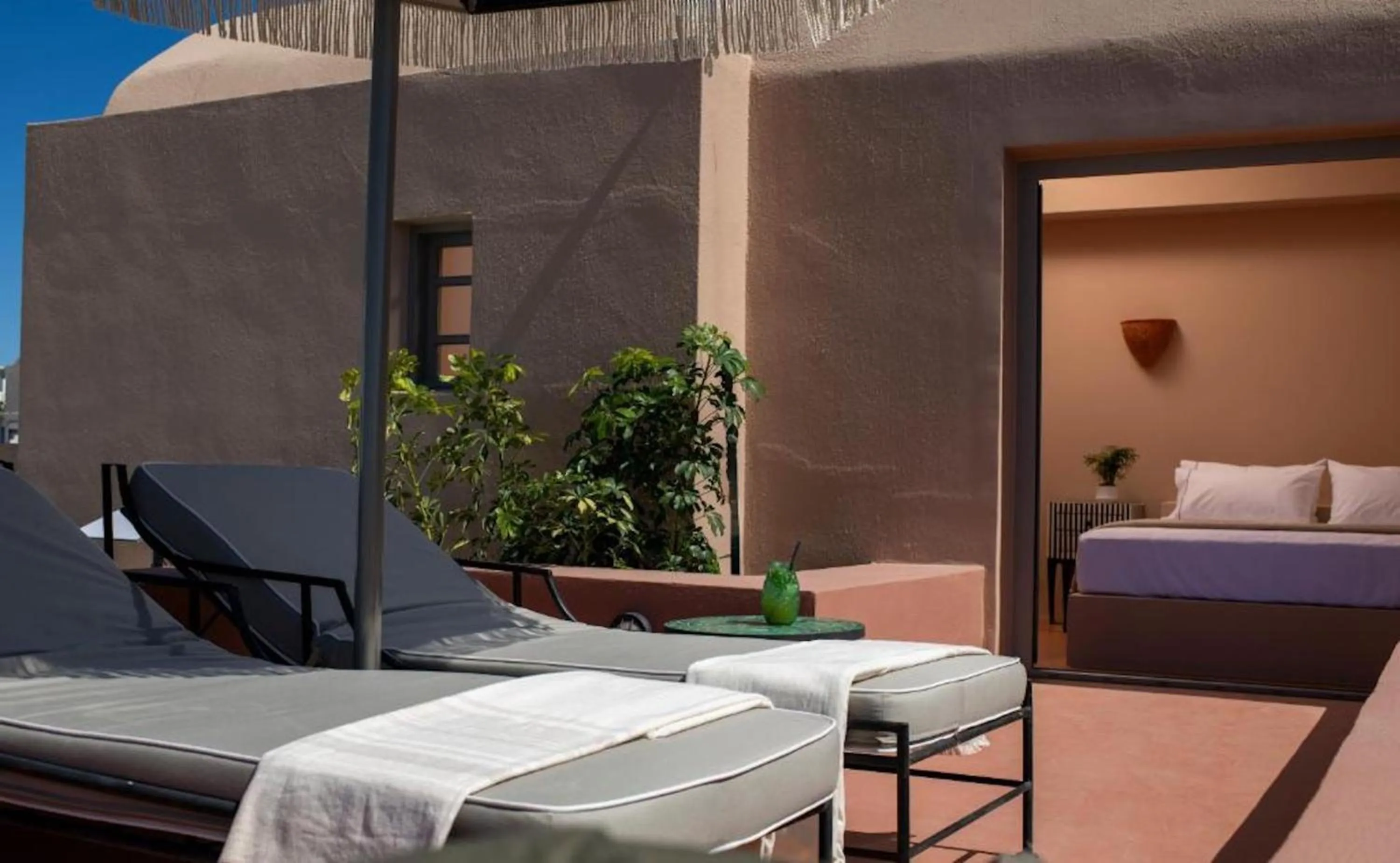 sunbed in Terra Verde Oia by K&K