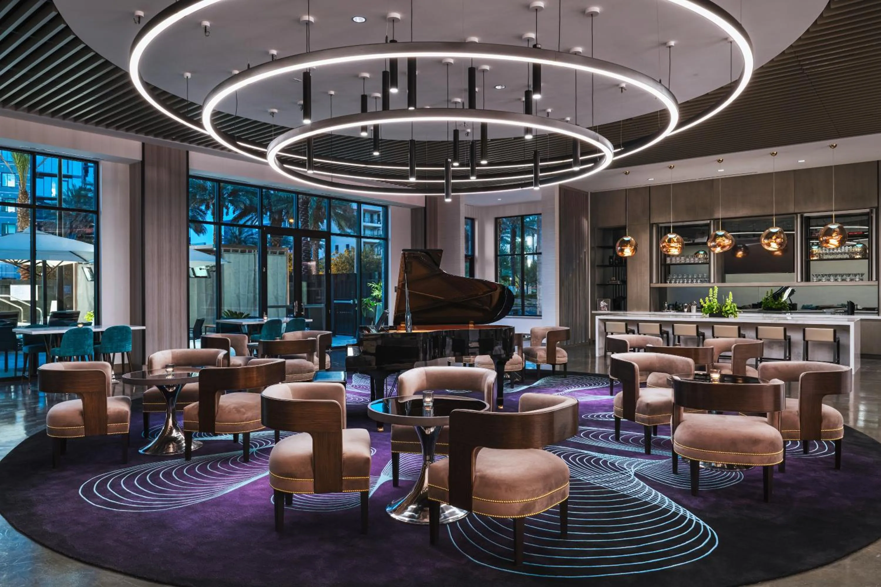 Lounge or bar in AC Hotel by Marriott Las Vegas Symphony Park