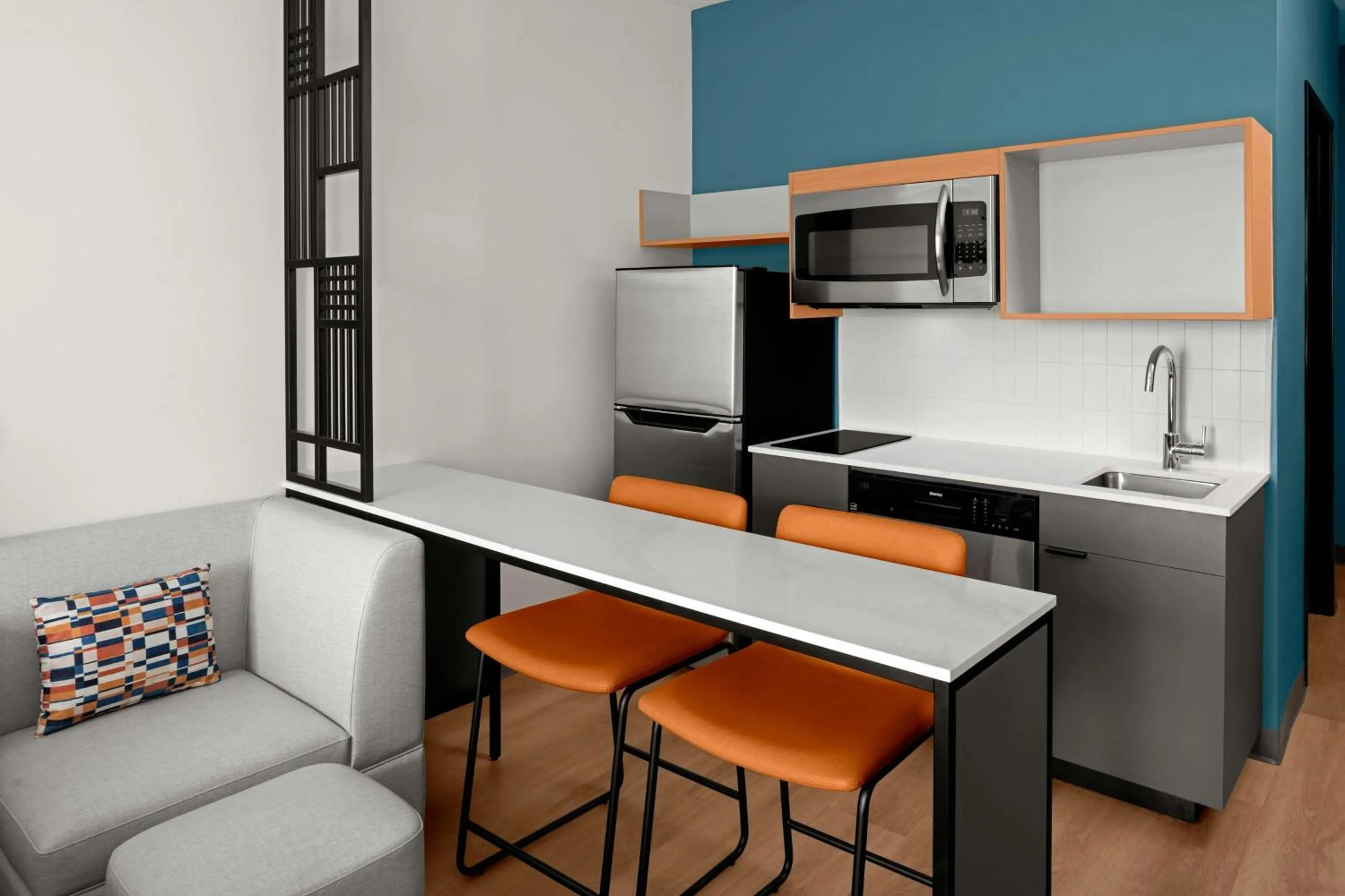 Kitchen or kitchenette in StudioRes by Marriott Fort Myers Airport