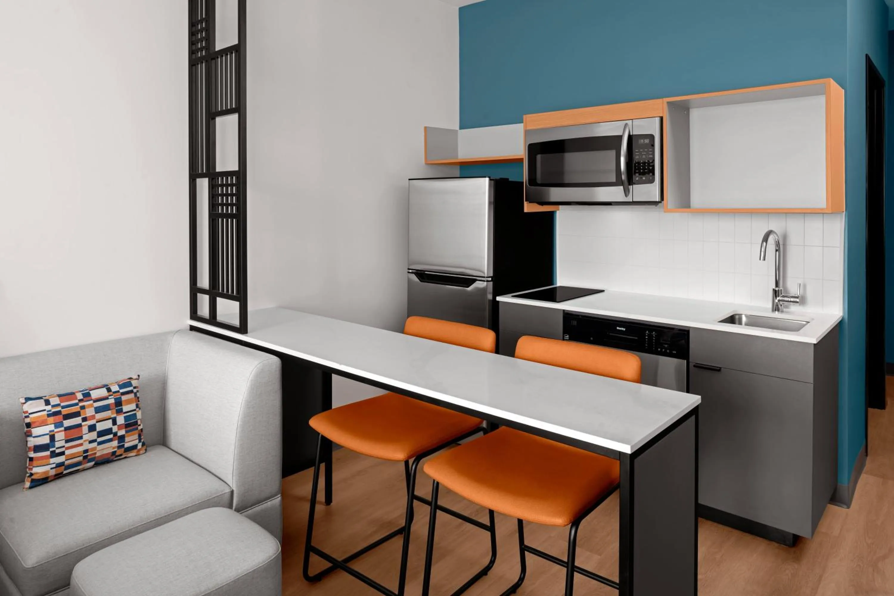 Kitchen or kitchenette in StudioRes by Marriott Fort Myers Airport