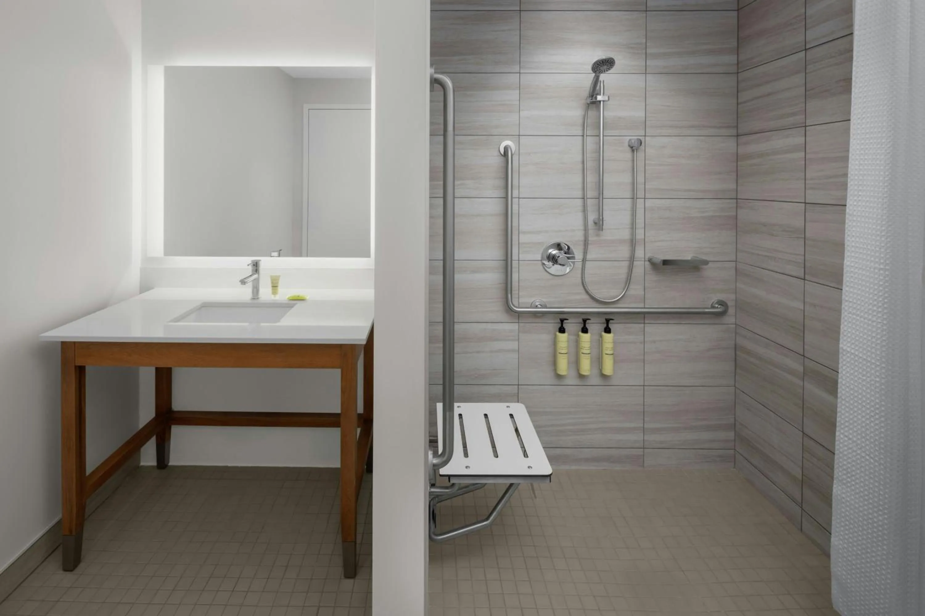 Bathroom in Element Calgary Downtown