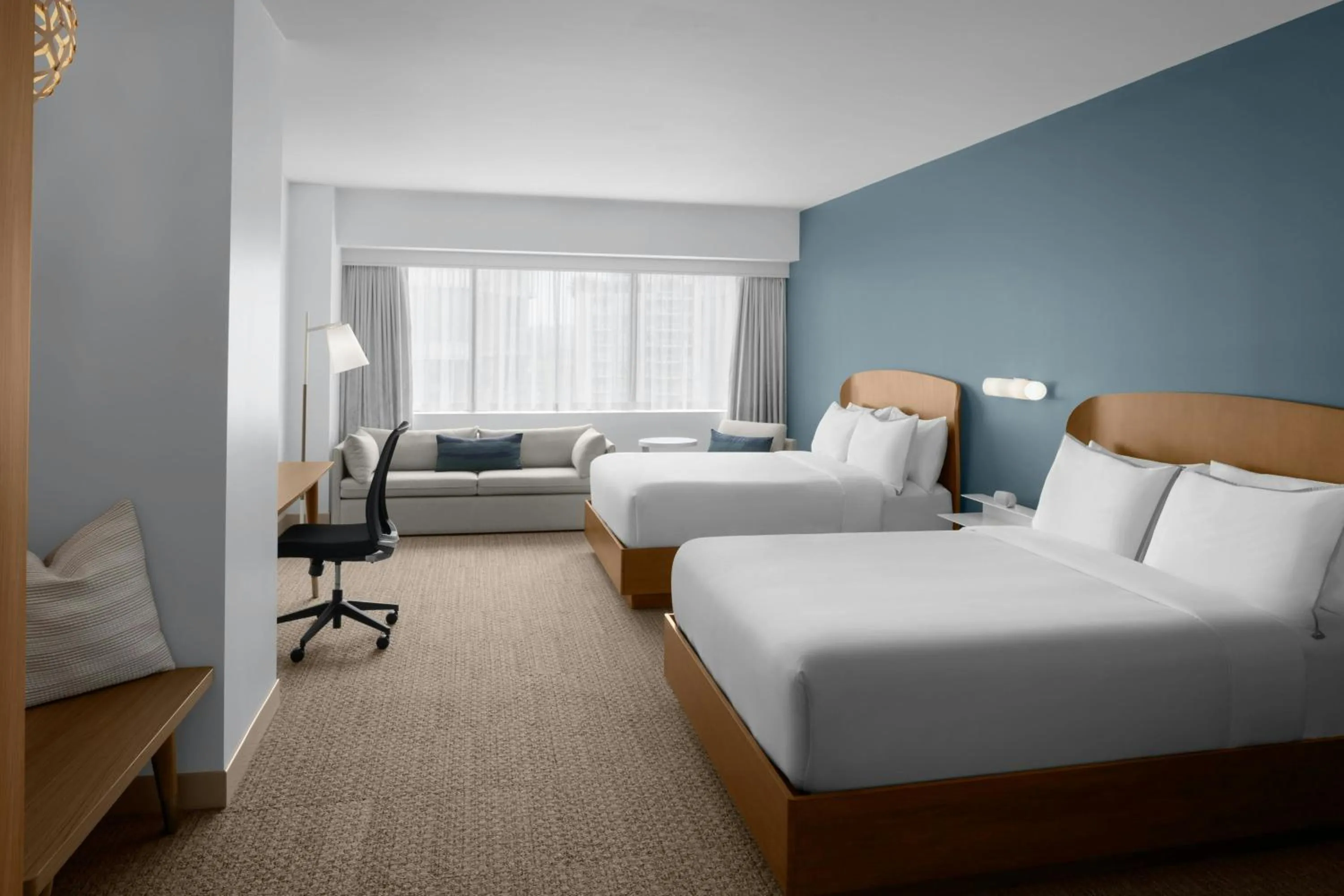 Bedroom, Bed in Element Calgary Downtown