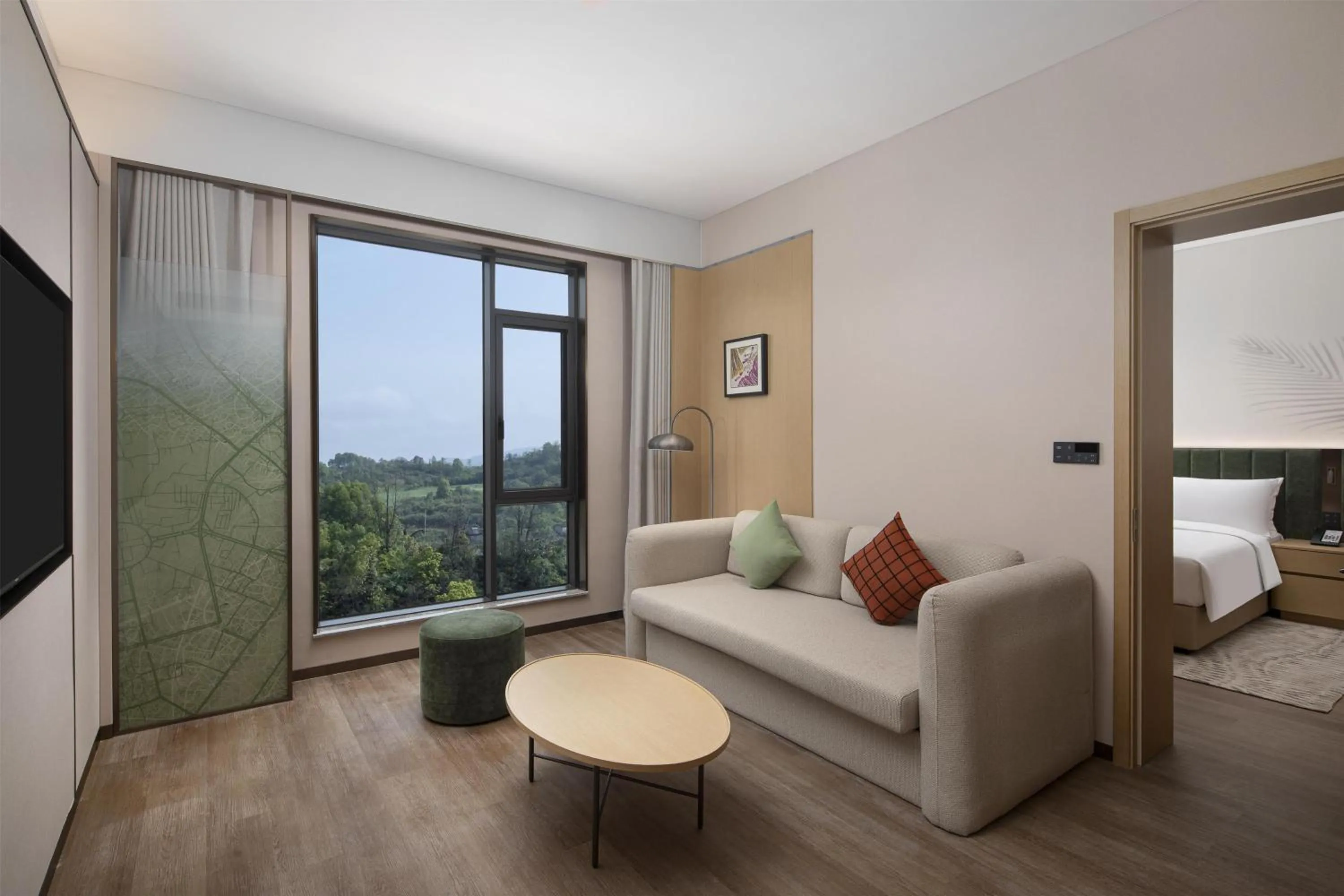 Living room in Hilton Garden Inn Zhangjiajie Tianmen Mountain