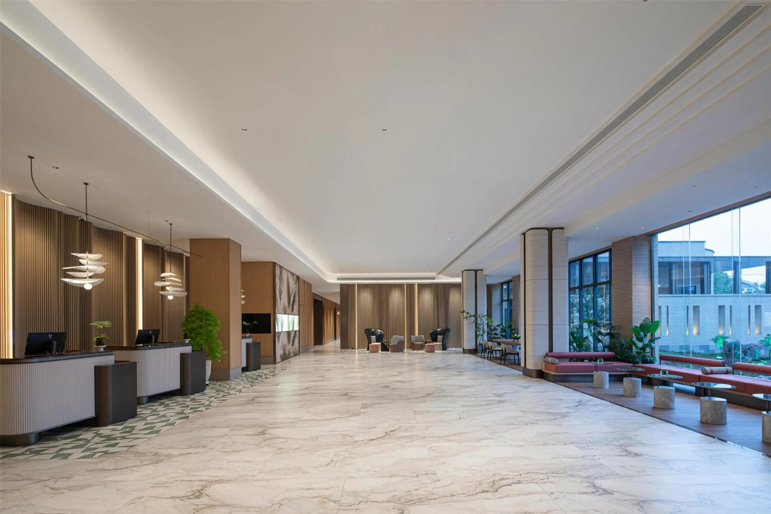 Lobby or reception in Hilton Garden Inn Zhangjiajie Tianmen Mountain