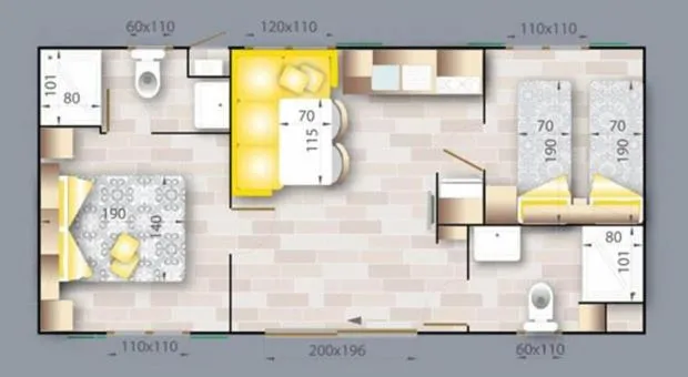 Floor plan in Apartments Irena