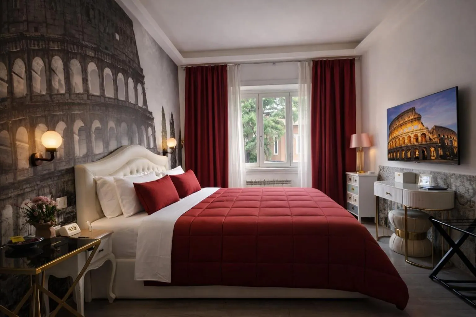 Bed in RomAntic Dreams Guest House