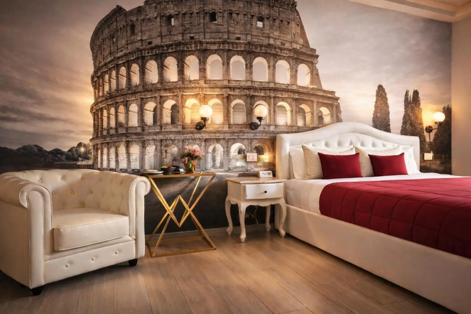 Bed in RomAntic Dreams Guest House