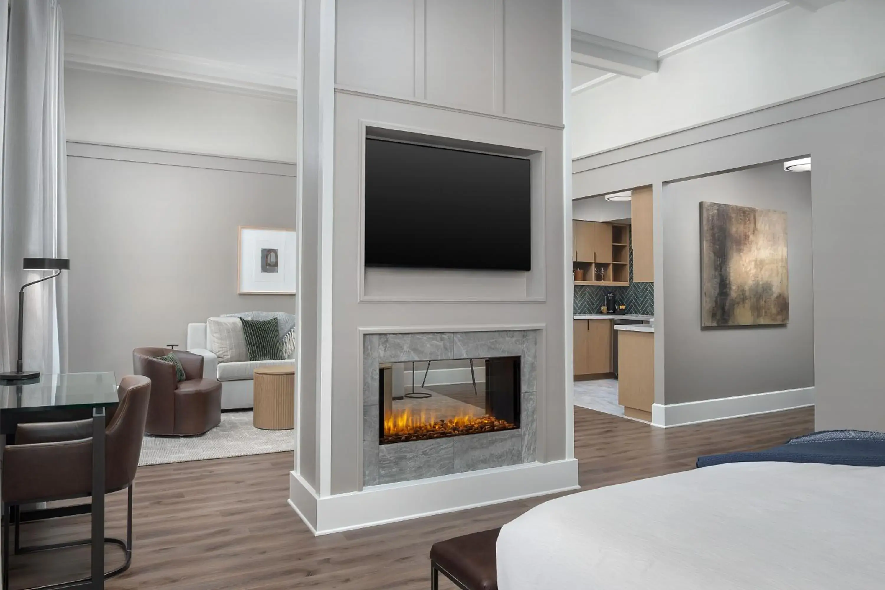 Merchant Suite: King with Sofa Sleeper and Kitchen in The Inn at Dayton Merchant Suite: King with Sofa Sleeper and Kitchen in The Inn at Dayton
