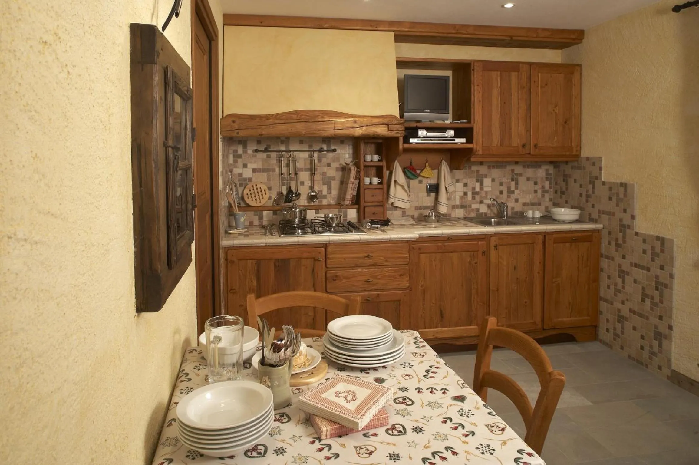 Kitchen or kitchenette in Residence Lo Peyo