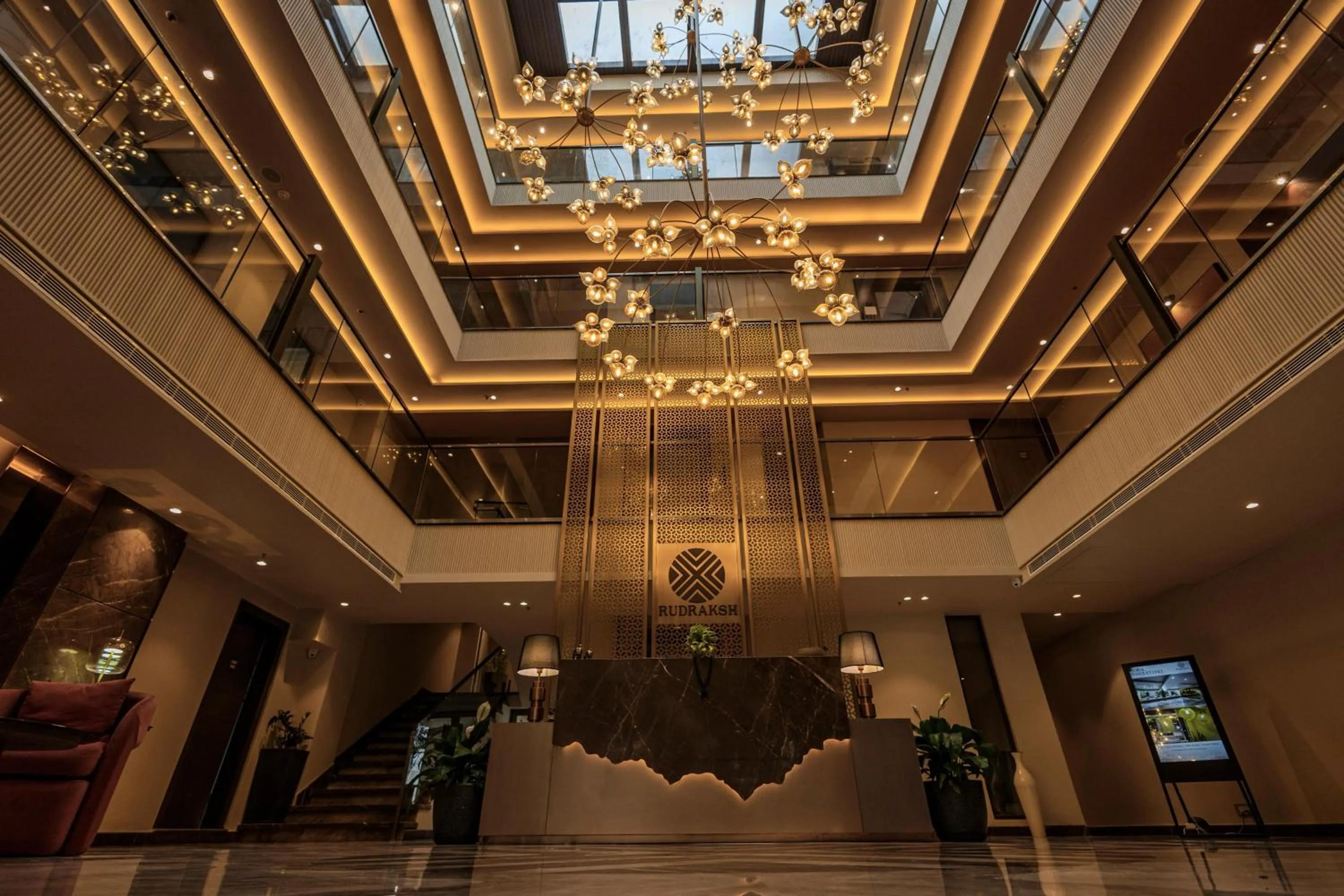 Lobby or reception in Rudraksh The Hotel