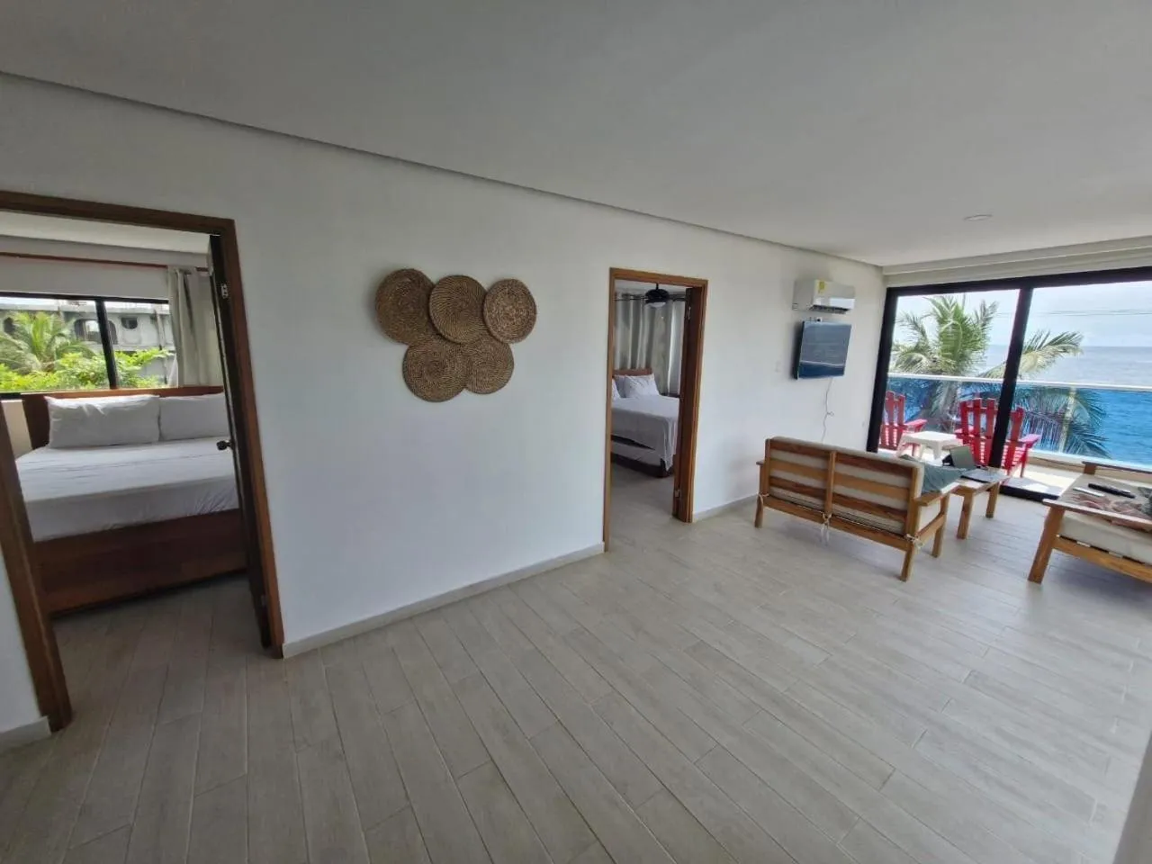 Living room, Bed in Camino Palmero Coveñas