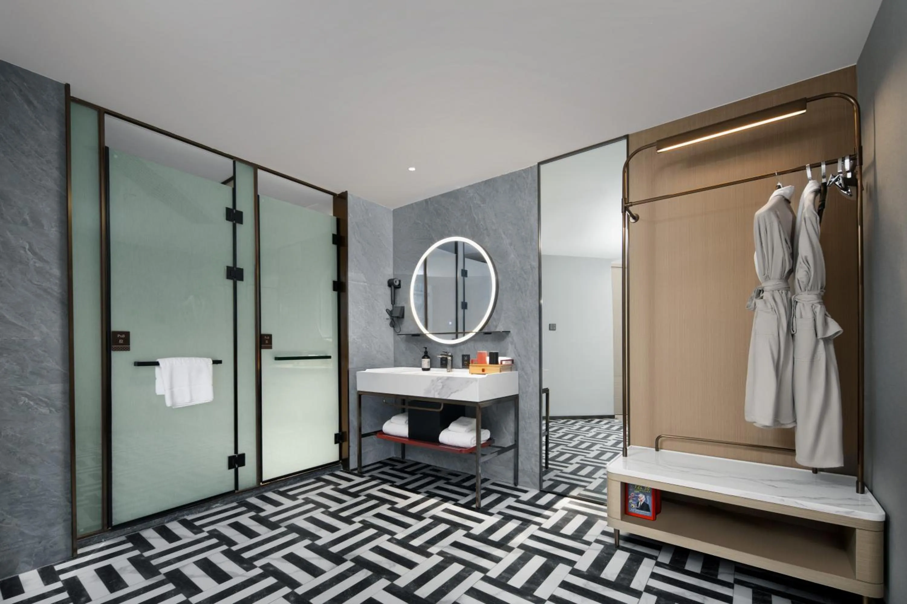 Bathroom in Echeng Hotel Chengdu Chunxi Road Taikoo Li