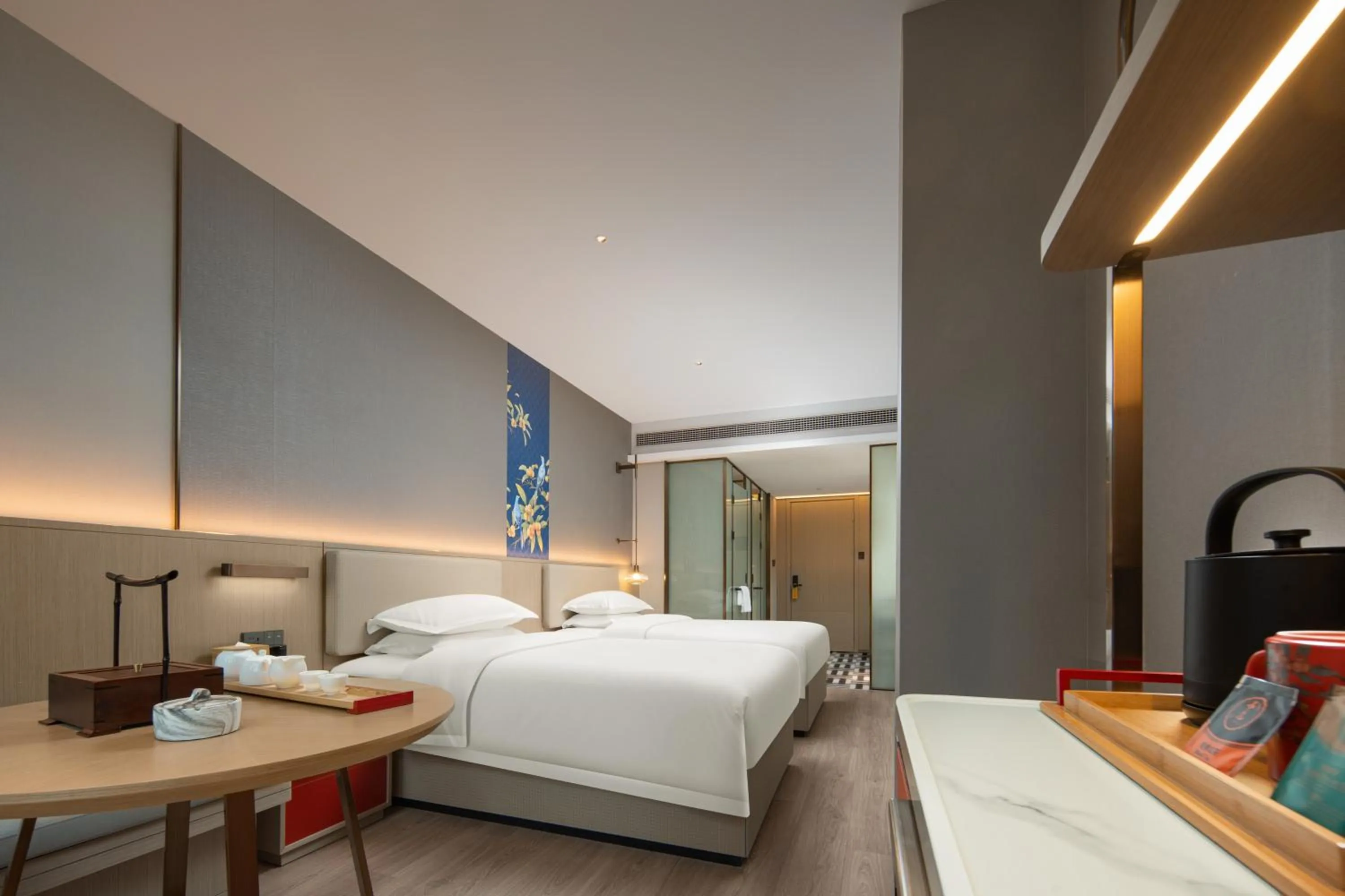 Bed in Echeng Hotel Chengdu Chunxi Road Taikoo Li