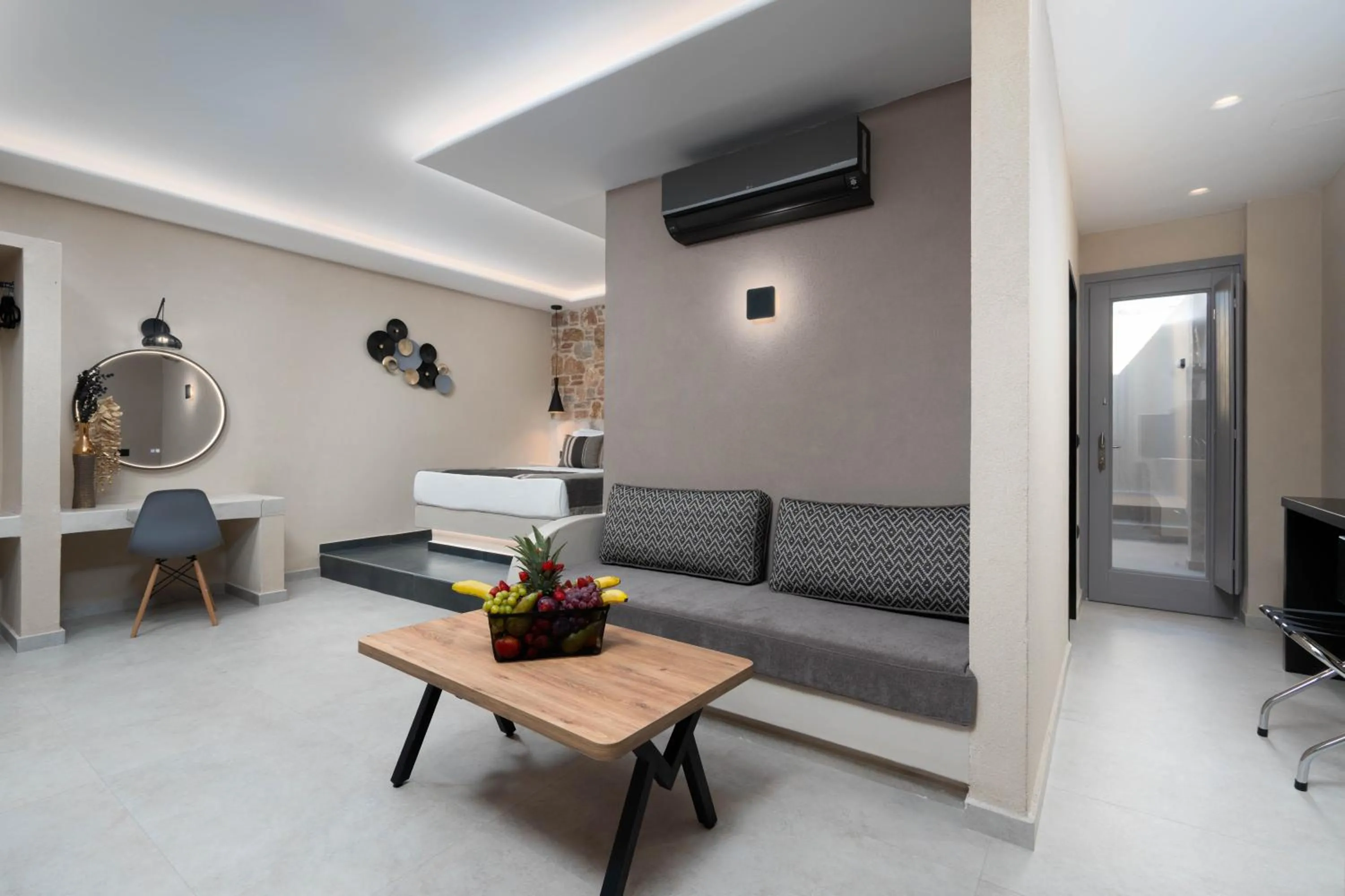 Living room in Illusion Suites